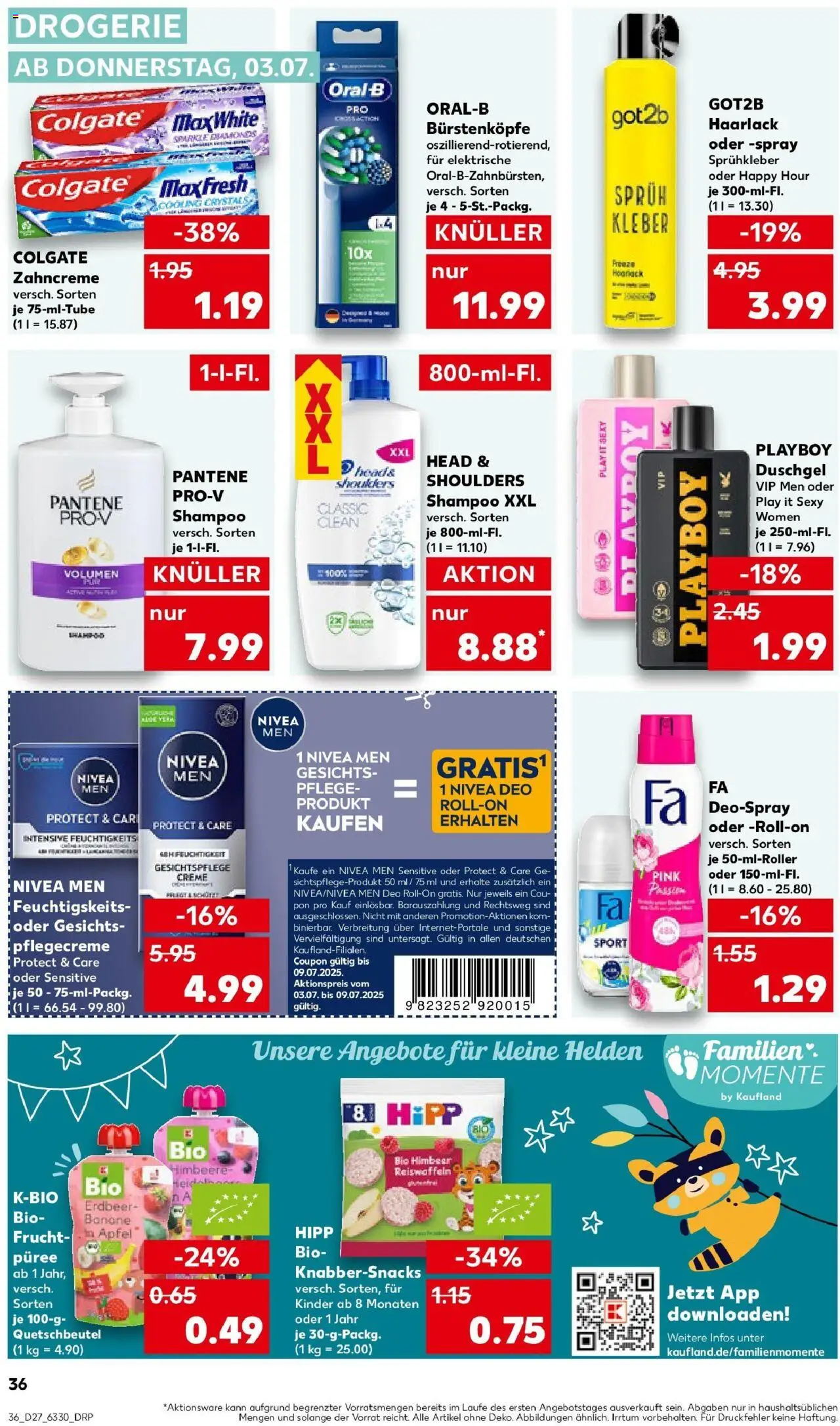 Kaufland prospekt Gütersloh	 - gültig ab dem 03.07.2025 | Seite: 36 | Produkte: Duschgel, Deodorant, Deospray, Himbeere