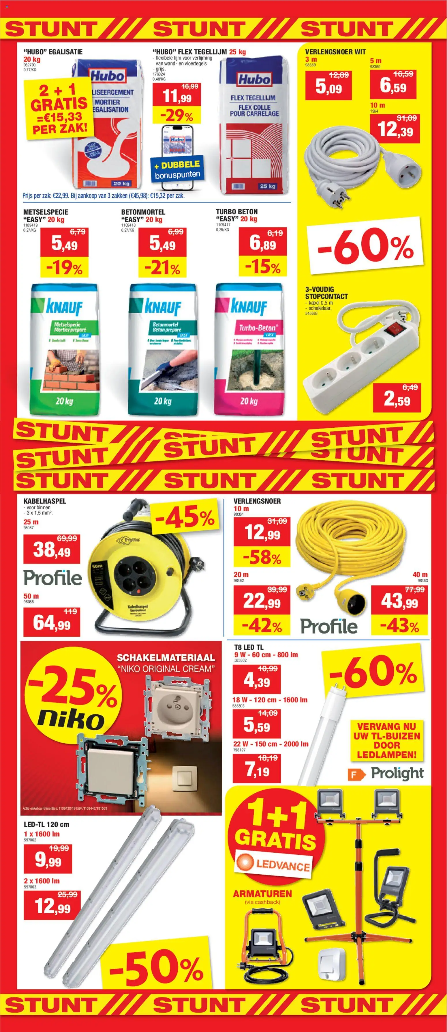 {H1} | Pagina: 12 | Producten: Kabel, Zak, Stopcontact, Lijm