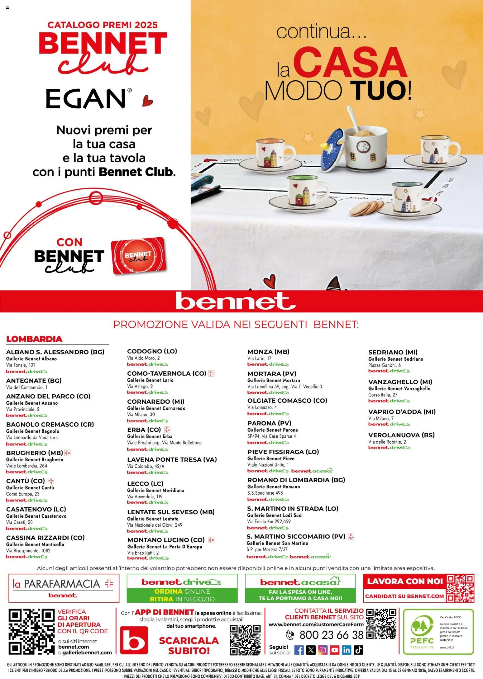 Volantino bennet del 15.01.2026 | Pagina: 32 | Prodotti: Tè