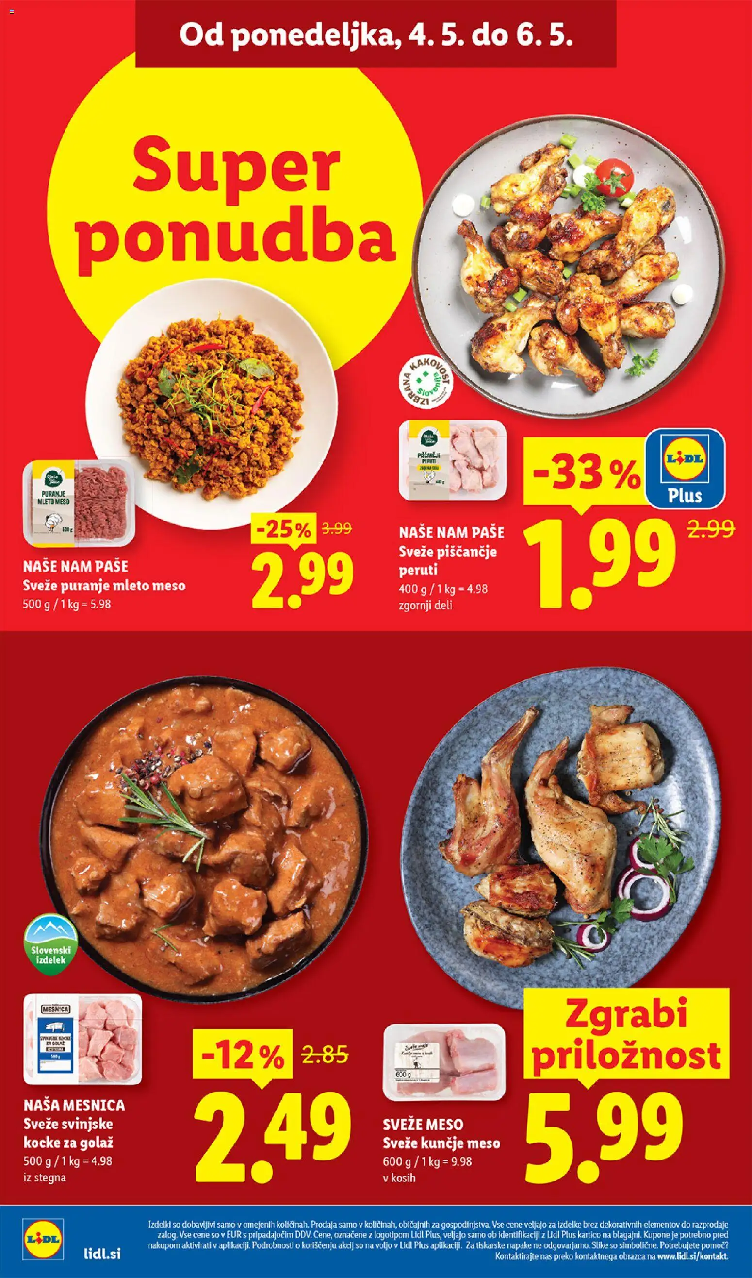 Novi Lidl katalog ponudbe – veljaven od 29.04.2026 | Stran: 40 | Izdelki: Mleto meso