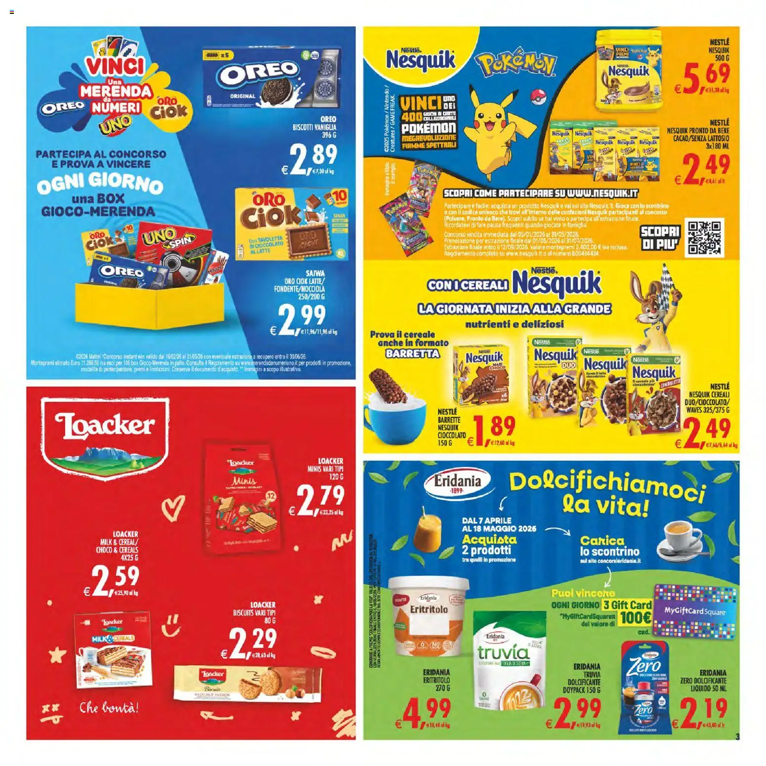 Volantino Decò del 17.04.2026 | Pagina: 3 | Prodotti: Dolcificante, Cioccolato, Biscotti, Barretta