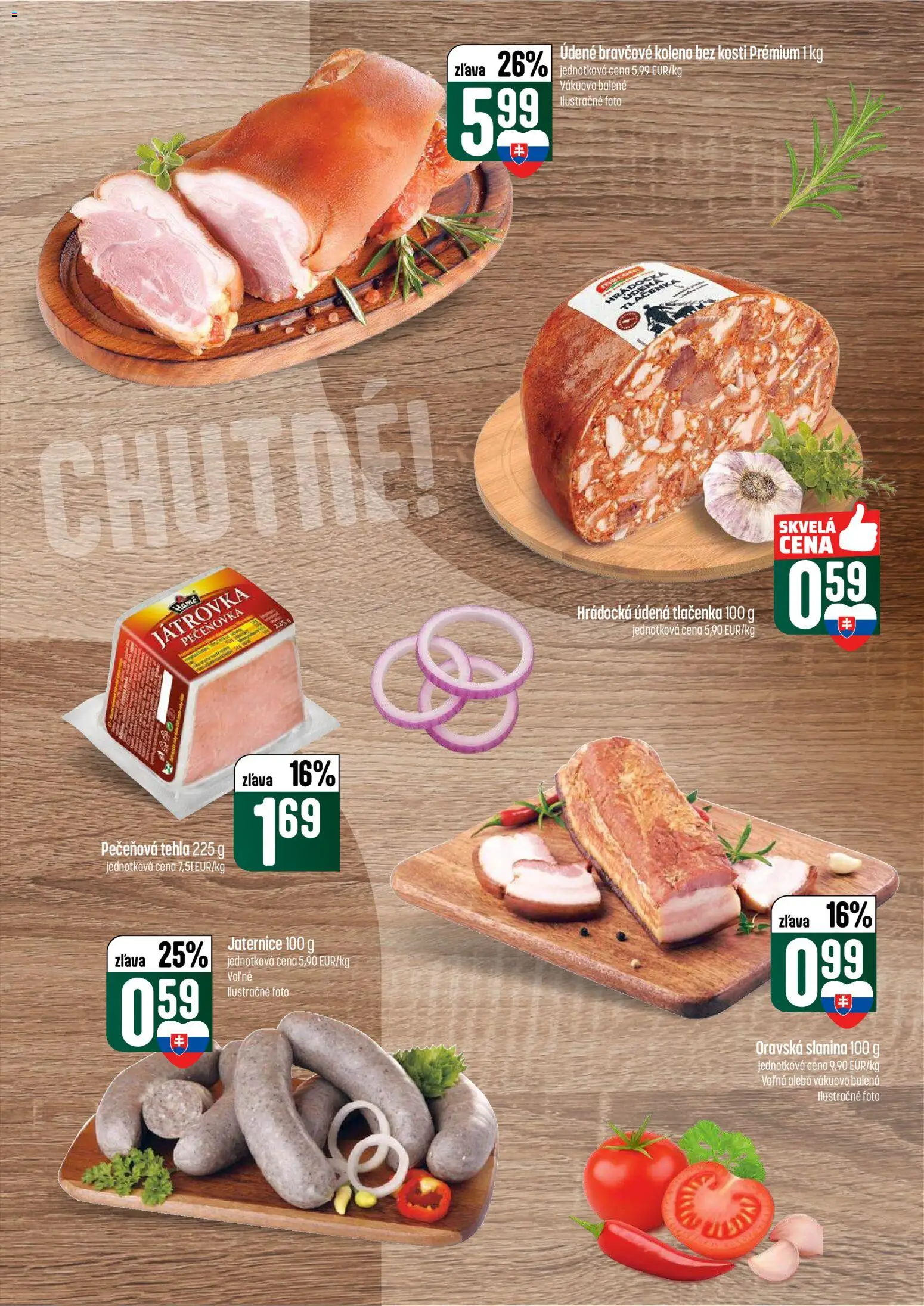 Nové COOP Jednota akcie – leták je platný od 12.02.2026 | Strana: 13 | Produkty: Slanina, Bravčové koleno