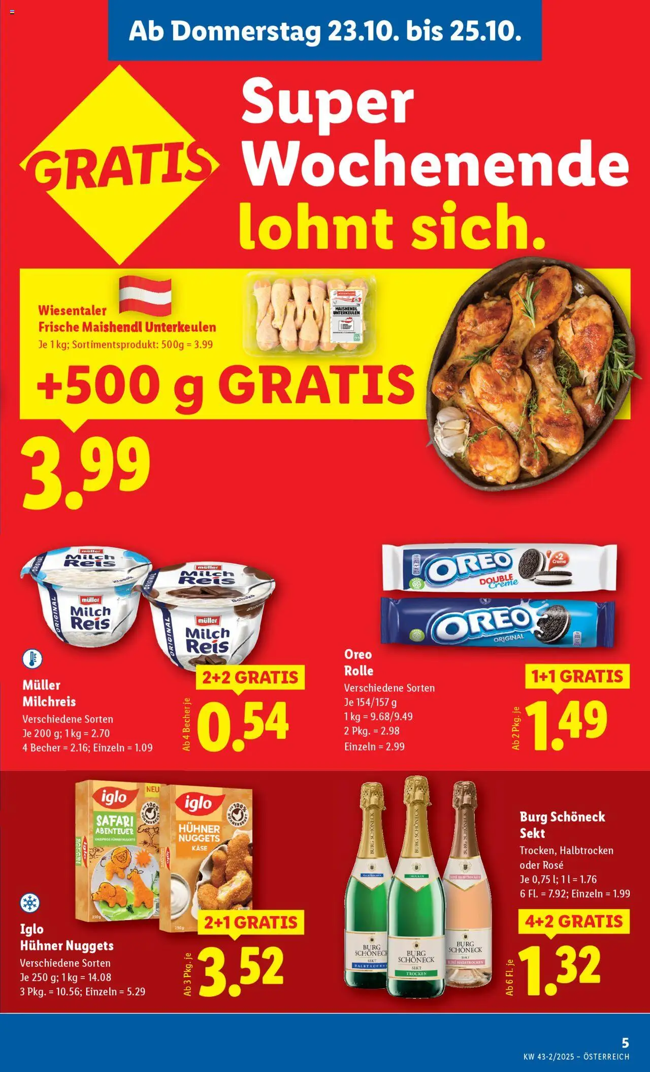 Lidl Flugblatt - Oberpullendorf, Güssing, Oberwart gültig ab 23.10.2025 | Seite: 9 | Produkte: Milch, Käse, Creme, Reis