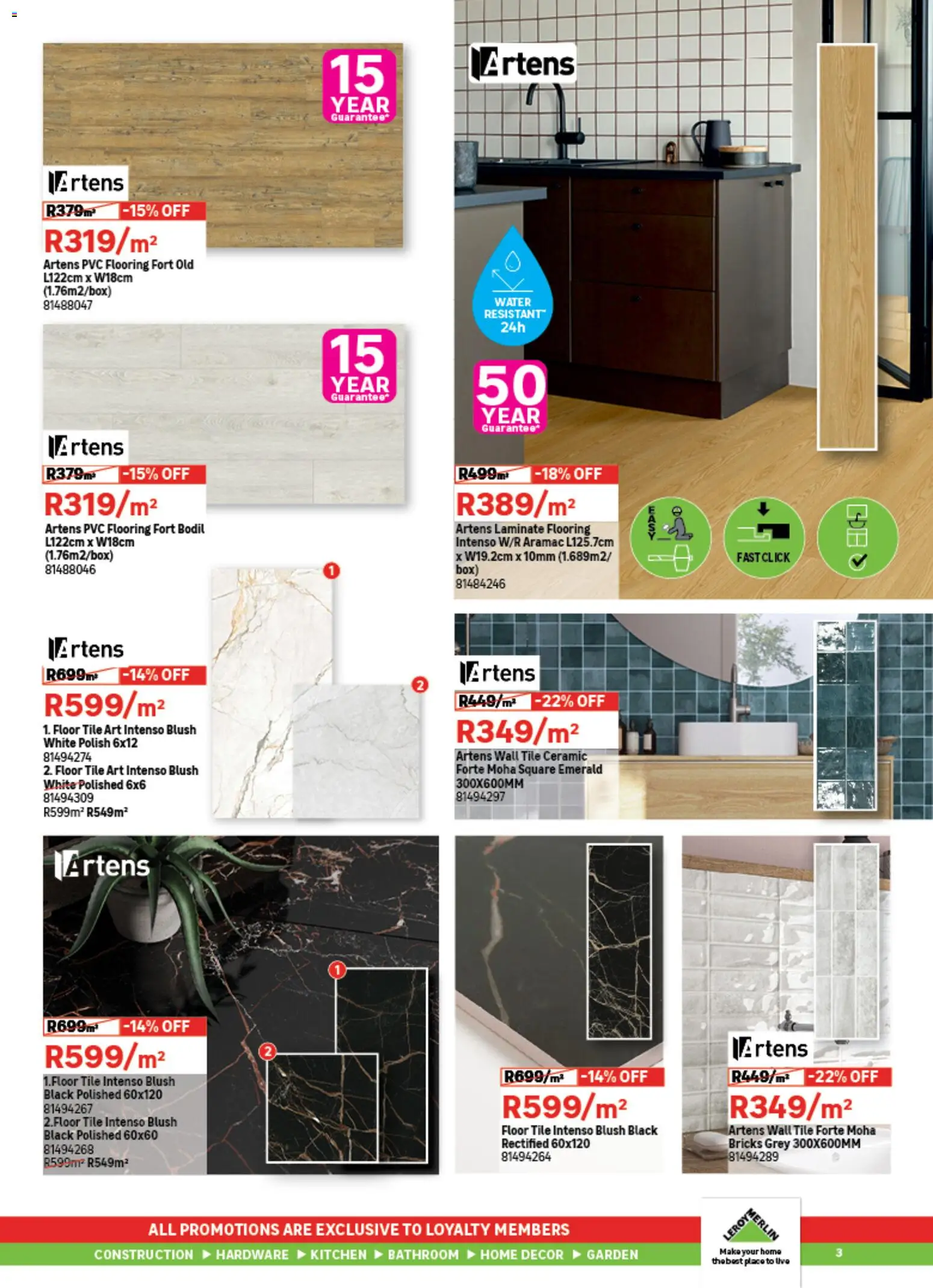 New Leroy Merlin catalogue – valid from 06.02.2026 | Page: 3 | Products: Art, Box, Blush, Water