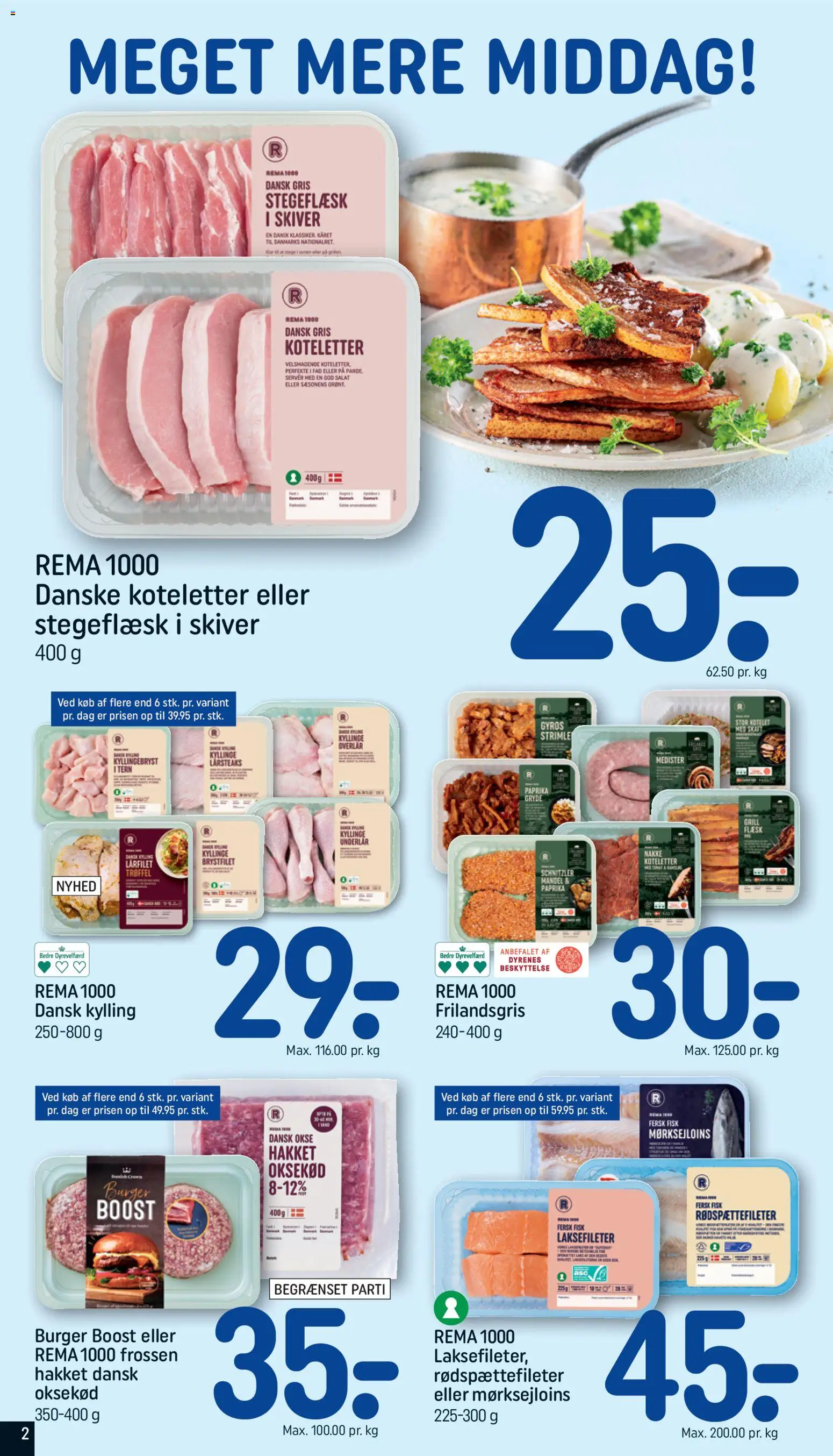 Rema 1000 tilbudsavis – gyldig fra 26.04.2026 | Side: 2 | Produkter: Øl, Koteletter, Paprika, Grill