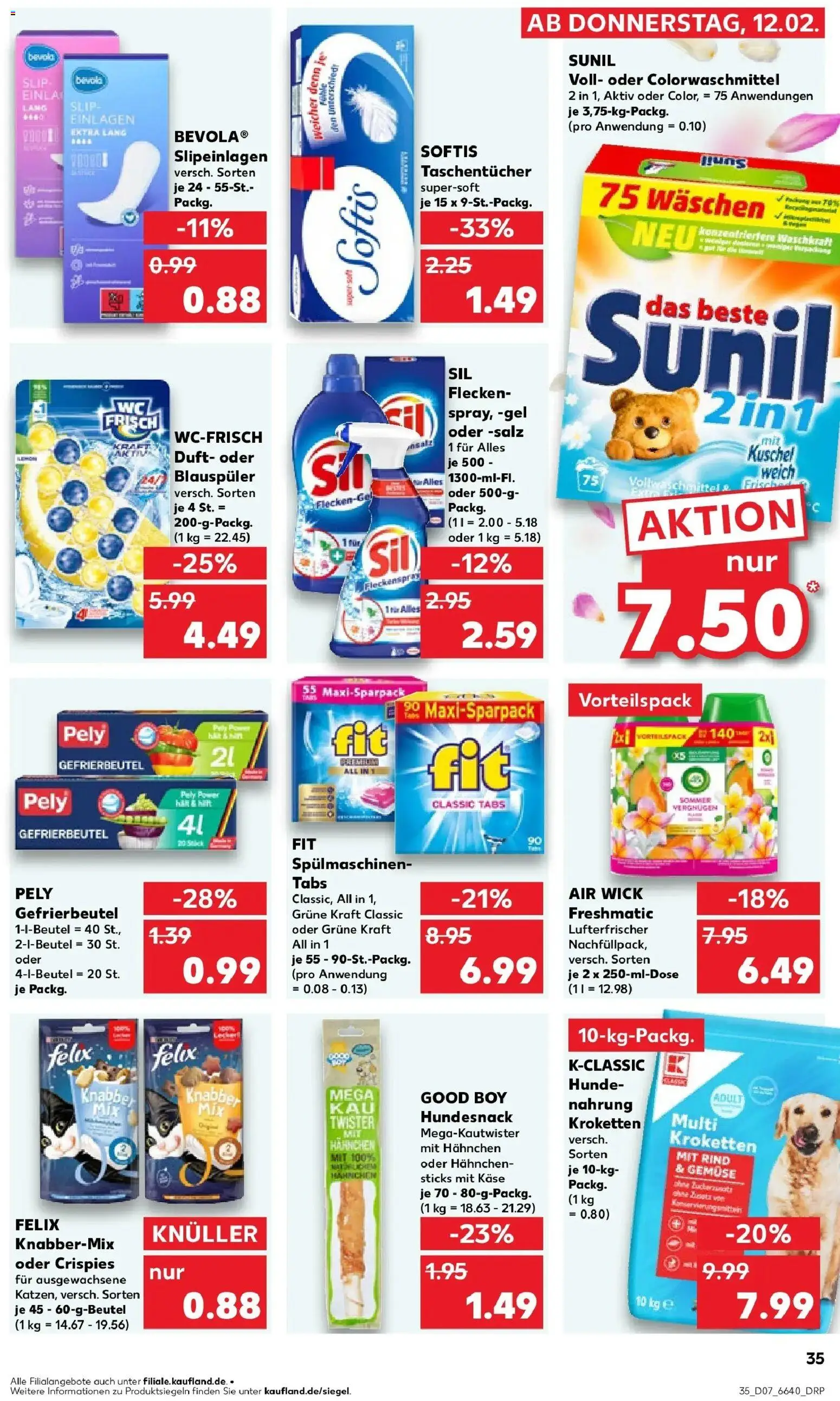 Kaufland prospekt Eberbach	 – gültig ab 16.02.2026 | Seite: 35 | Produkte: Käse, Duft, Gemüse, Slip