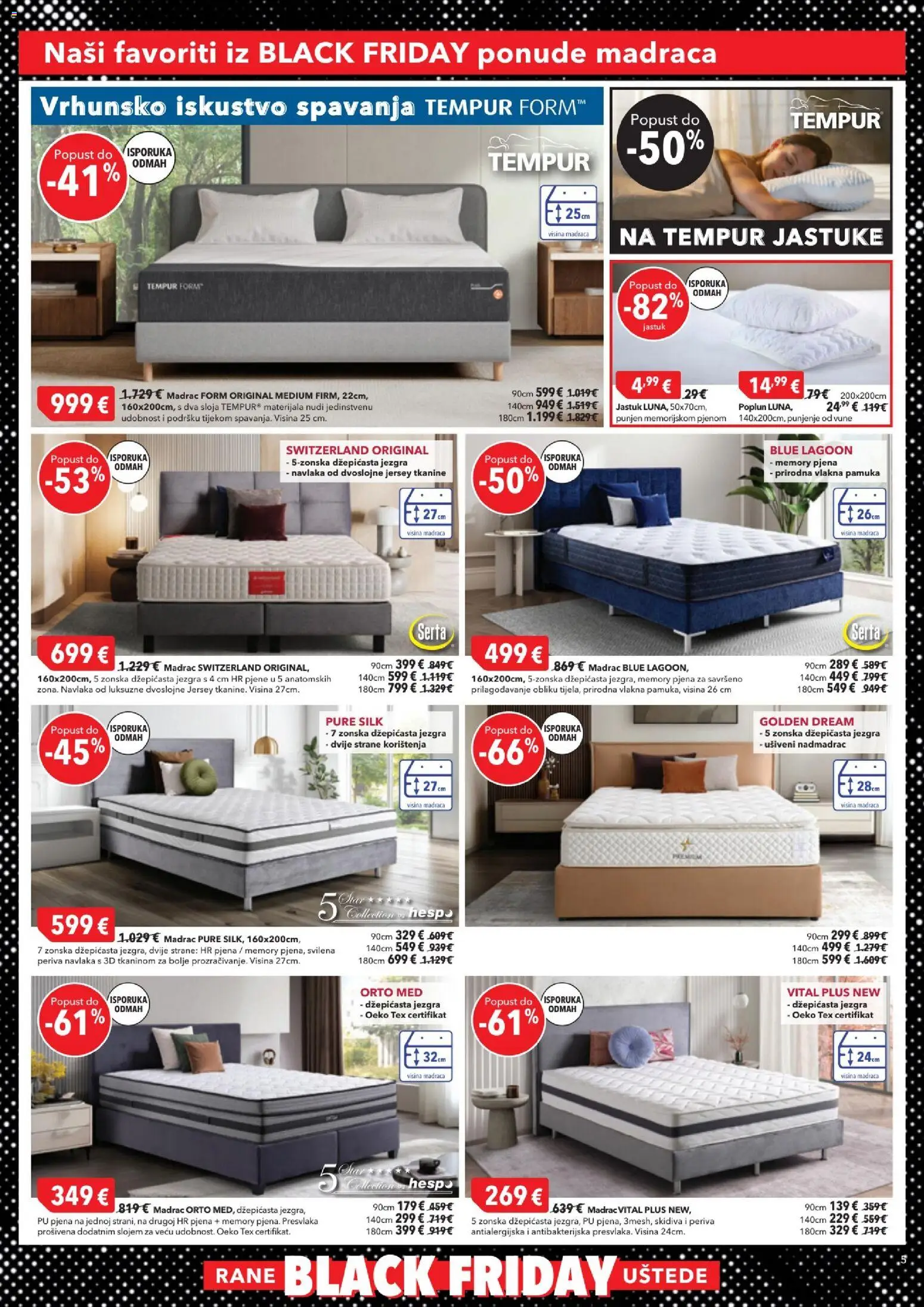 Harvey Norman katalog | vrijedi od 13.11.2025 | Stranica: 5 | Proizvodi: Madrac, Jastuk, Med, Nadmadrac