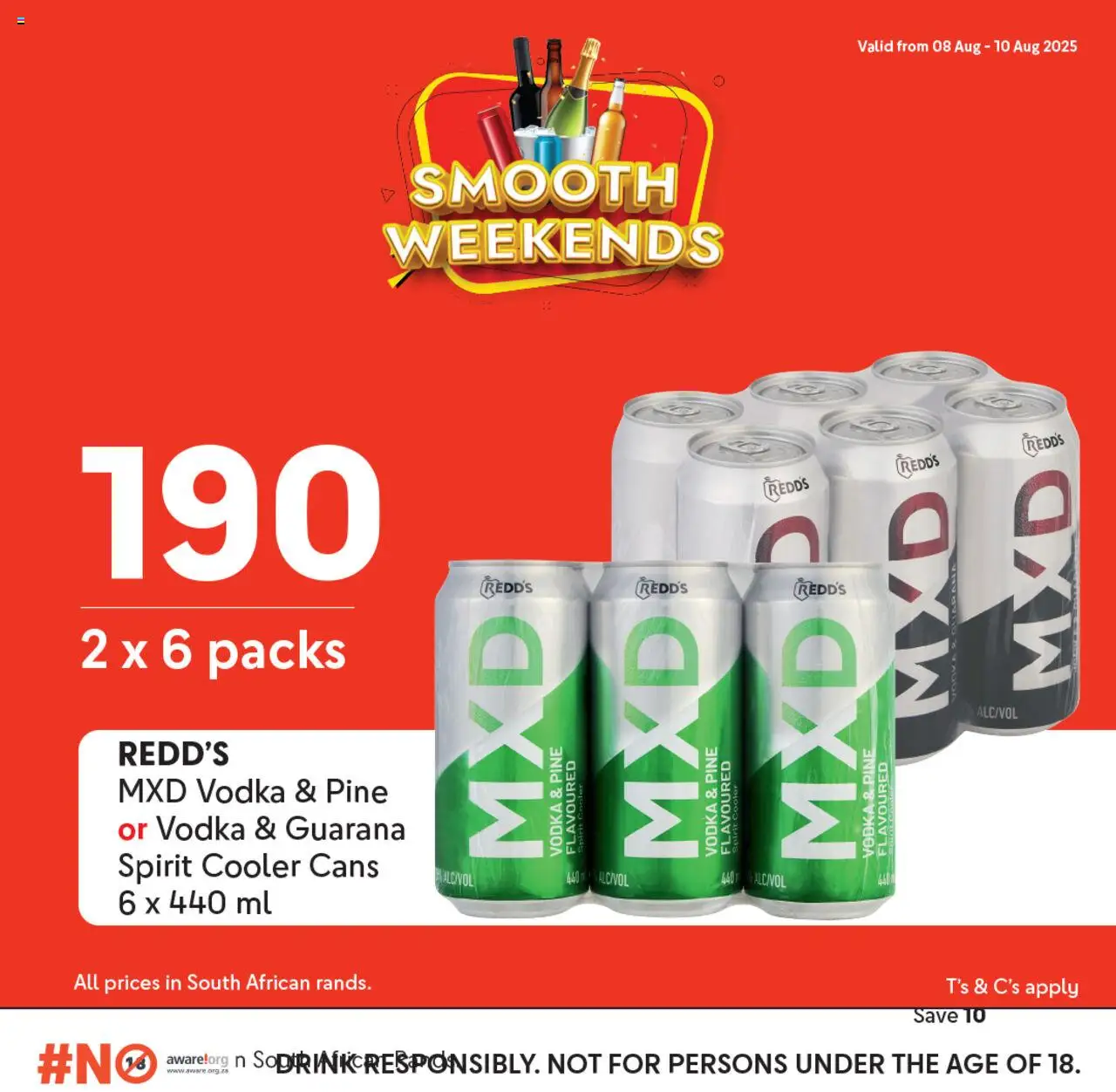 Makro Smooth Weekends │ valid from 08.08.2025 | Page: 3 | Products: Cooler, Vodka