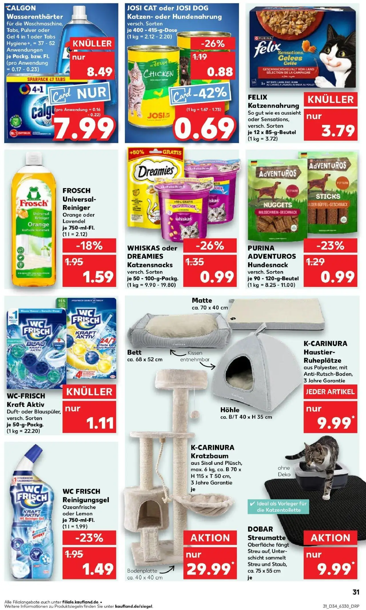 Kaufland prospekt Heiligenroth	 - gültig ab dem 21.08.2025 | Seite: 31 | Produkte: Bett, Duft, Wc frisch, Whiskas