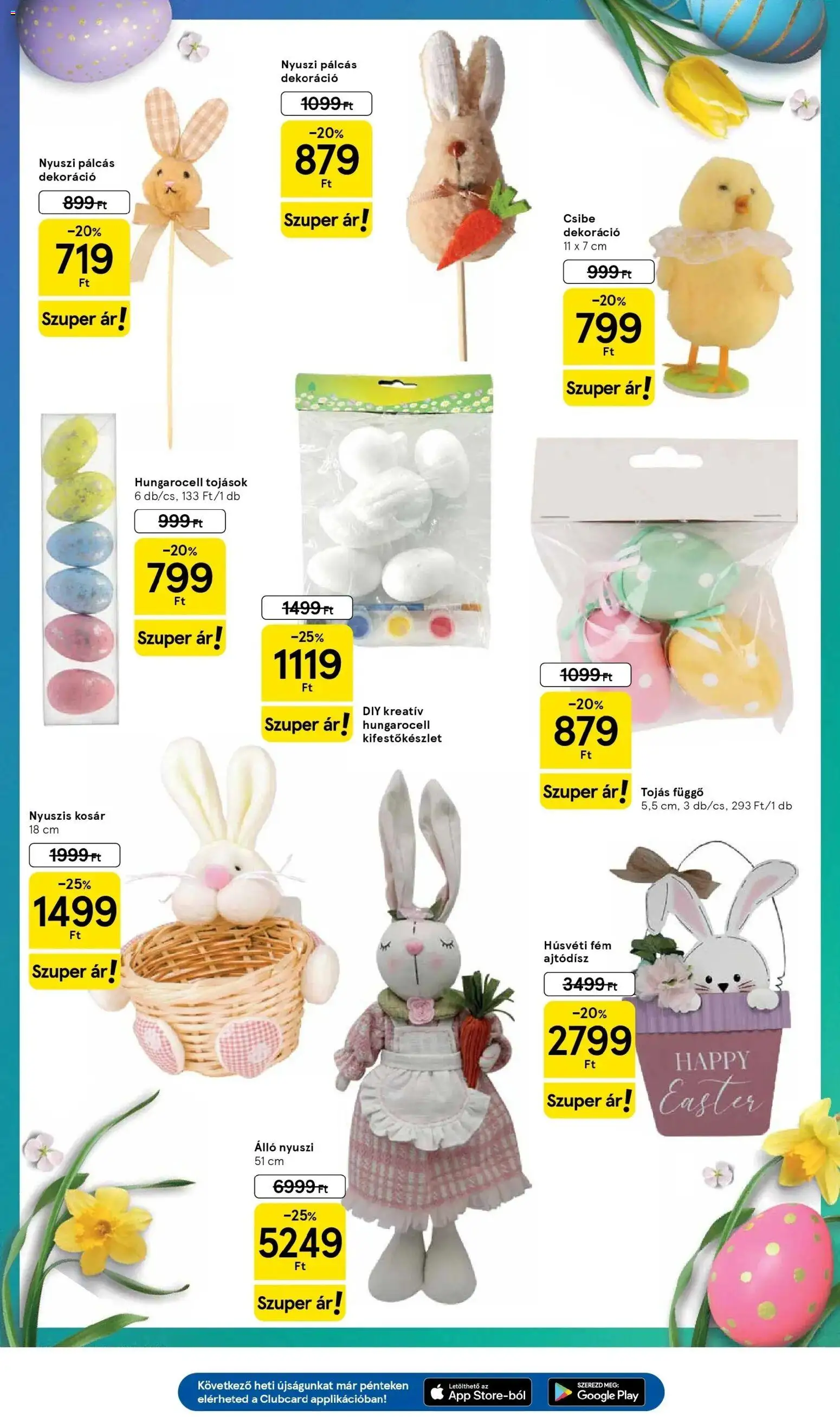 Tesco akciós ujság - amely érvényes a következő dátumtól: 26.02.2026 | Oldal: 25 | Termékek: Kosár, Tojás, Dekoráció