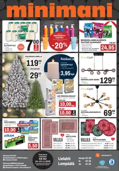Minimani-mainoslehti voimassa 19.11.2025 alkaen