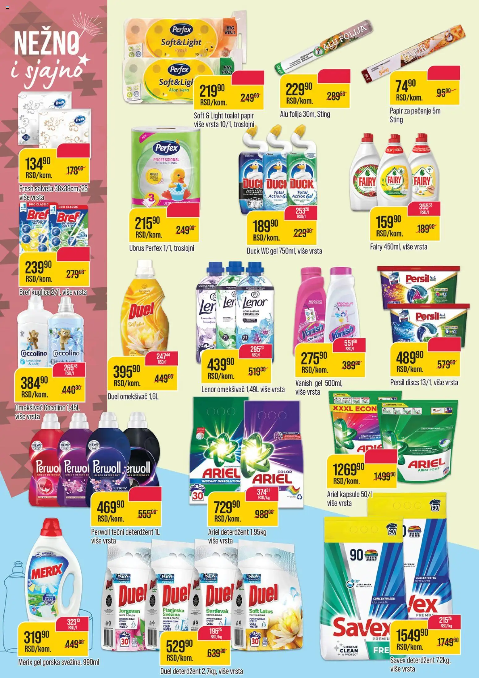 Zlatan Trag katalog - važi od 08.04.2026 | Strana: 10 | Proizvode: Lenor, Toalet papir, Kapsule, Wc