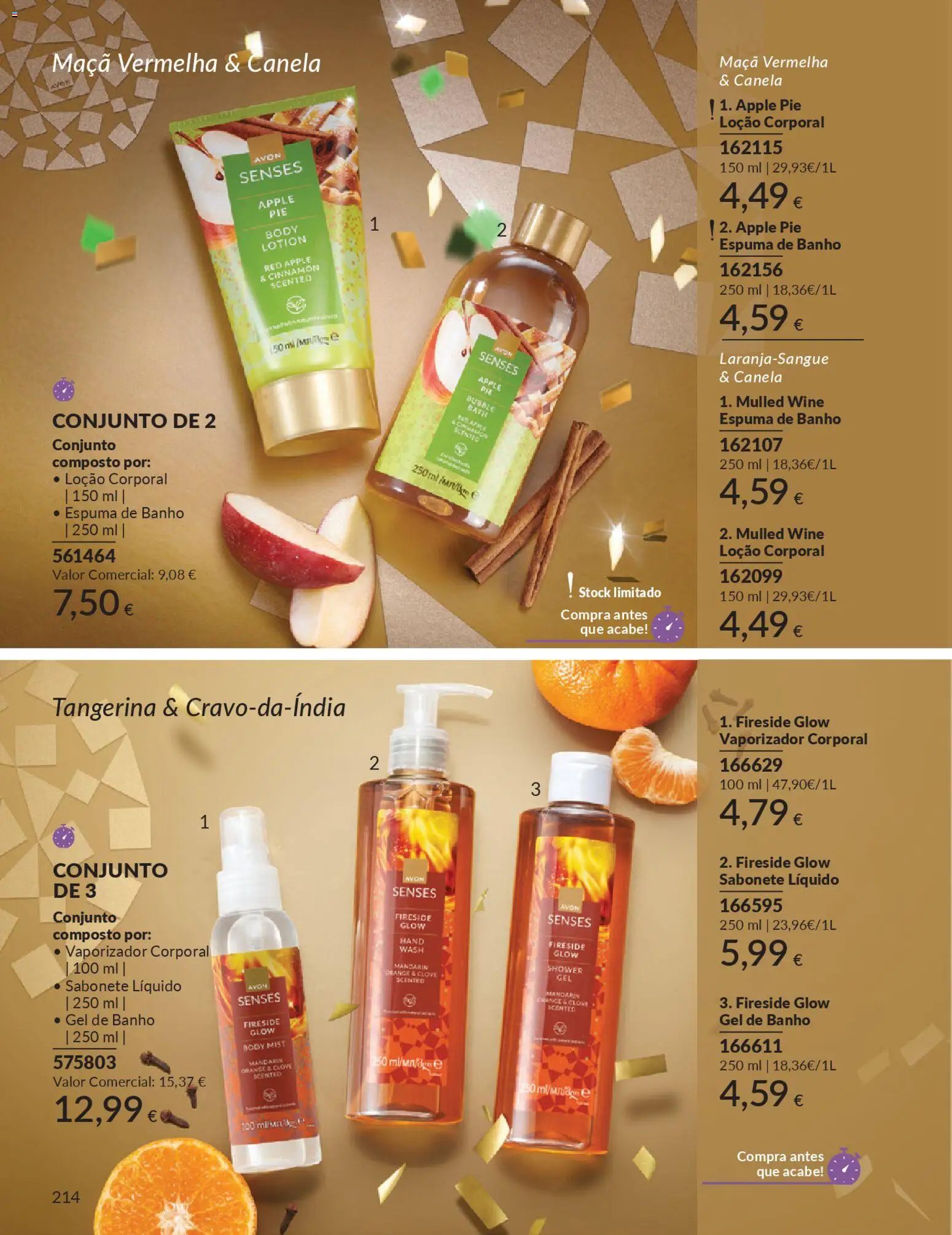 Catálogo Avon Campanha 12 │ válido de 01.12.2025 | Página: 214 | Produtos: Sabonete líquido, Espuma de banho, Banho, Maça