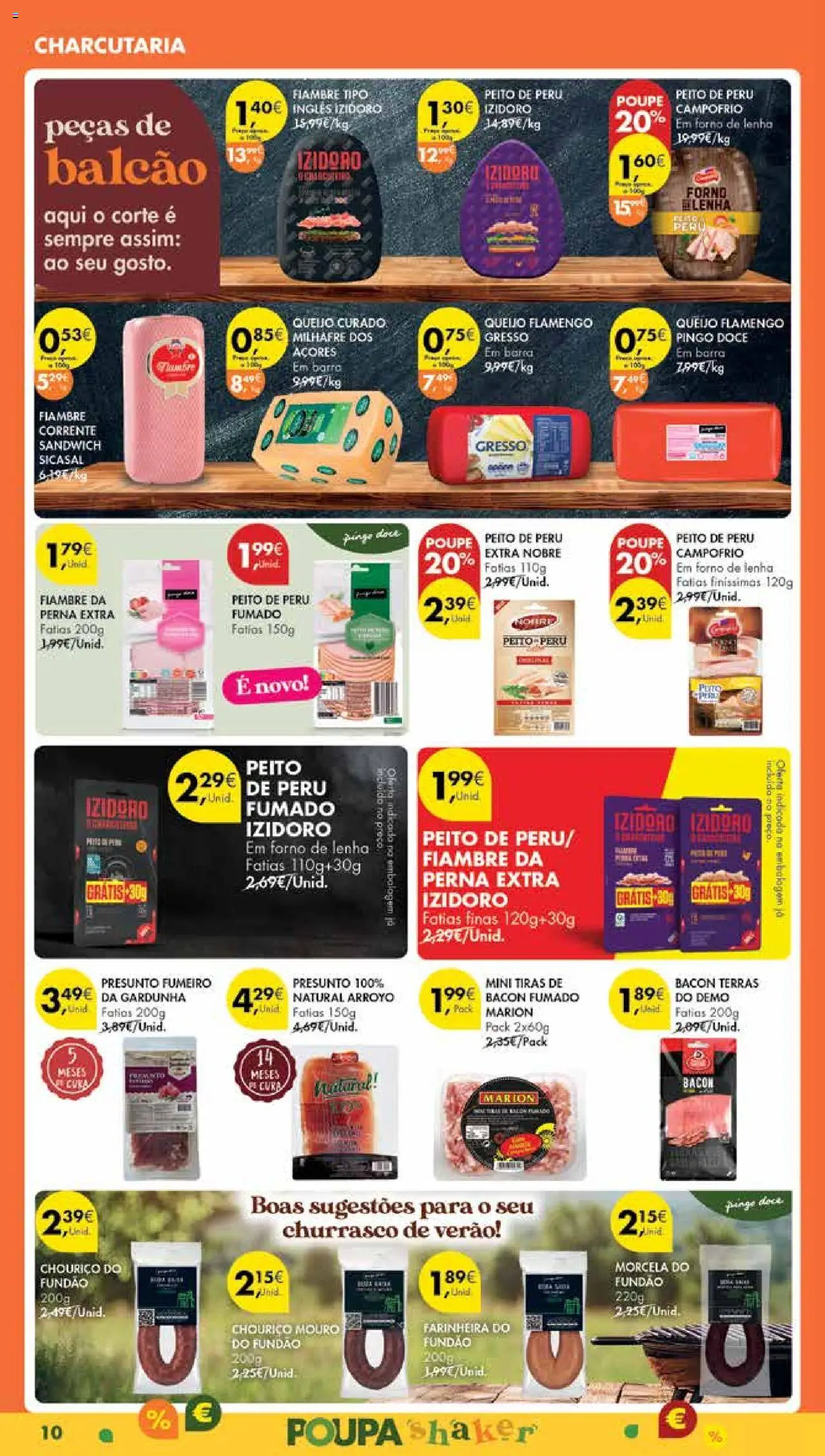 Pingo Doce Poupe Esta Semana Madeira │ válido de 12.08.2025 | Página: 10 | Produtos: Bacon, Peru, Presunto, Chouriço