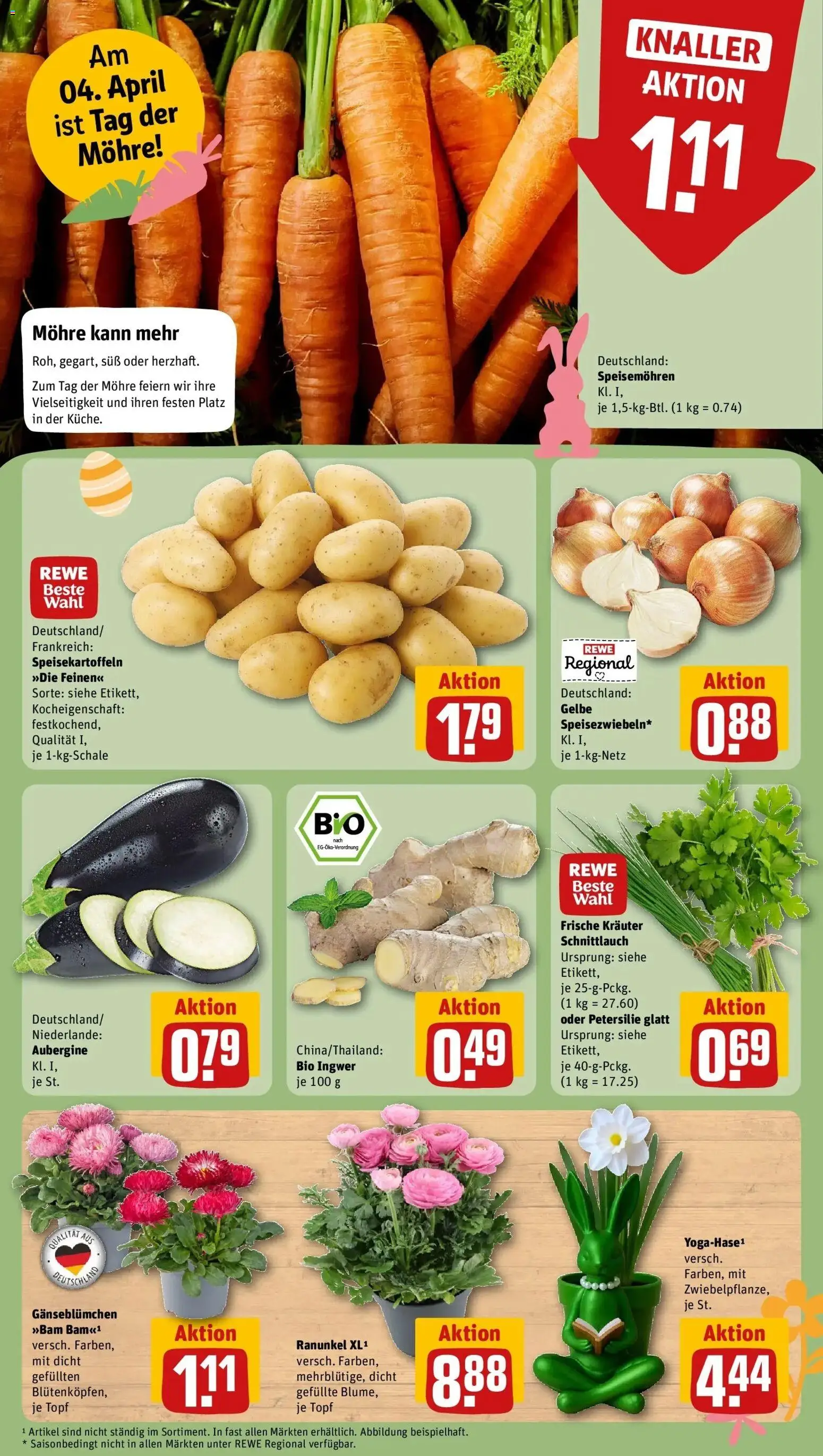 Rewe Prospekt Frankfurt / Griesheim	 – gültig ab 30.03.2026 | Seite: 11 | Produkte: Aubergine, Petersilie