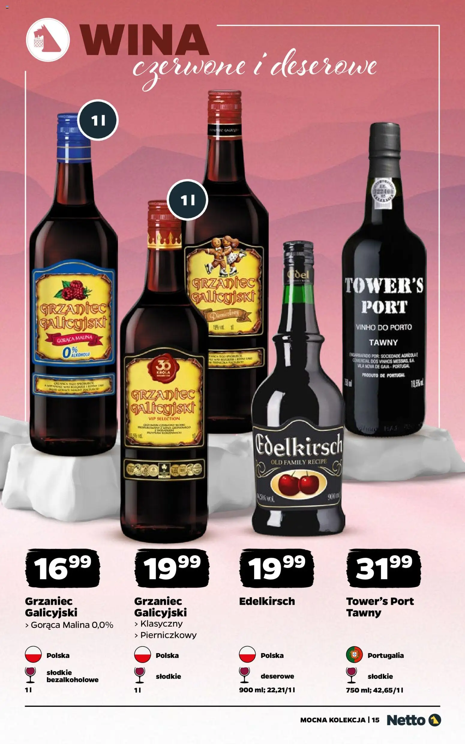 Netto gazetka - Wina od 02.02.2026 | Strona: 15 | Produkty: Malina, Por, Grzaniec galicyjski