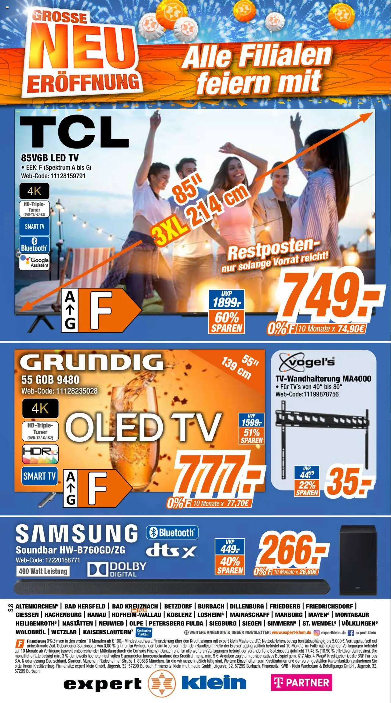 Expert - Grosse Neueröffnung in Kaiserslautern – gültig ab 01.10.2025 | Seite: 8 | Produkte: Bad, Smart TV, Soundbar, TV
