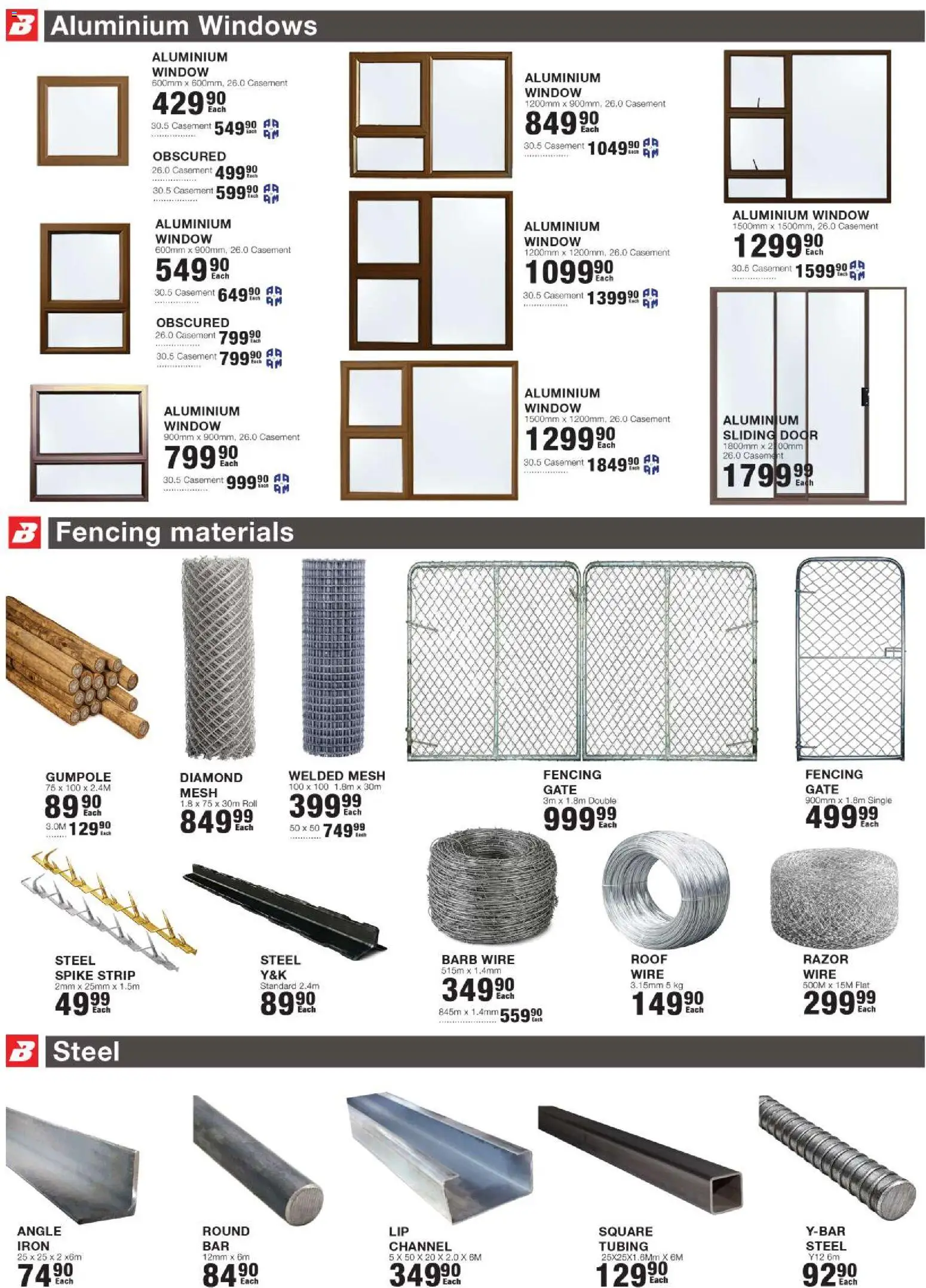 New Build It catalogue – valid from 23.04.2026 | Page: 8 | Products: Iron, Gate