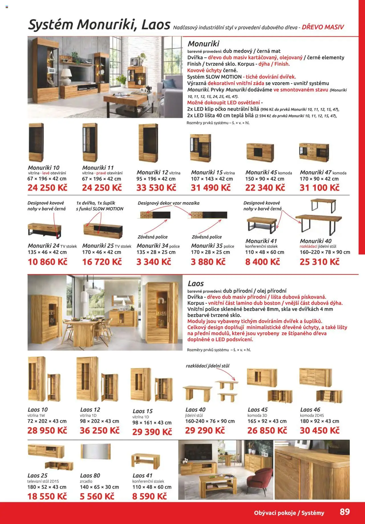 ORFA nábytek katalog 2025-2026 od 01.10.2025 | Strana: 89 | Produkty: Tv, Stolek, Police, Zrcadlo