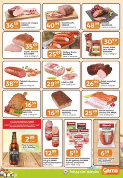 Pogląd oferty "Gama gazetka" - ważna od 26.03.2026 | Strona: 3 | Produkty: Kiełbasa, Boczek wędzony, Boczek, Kindziuk