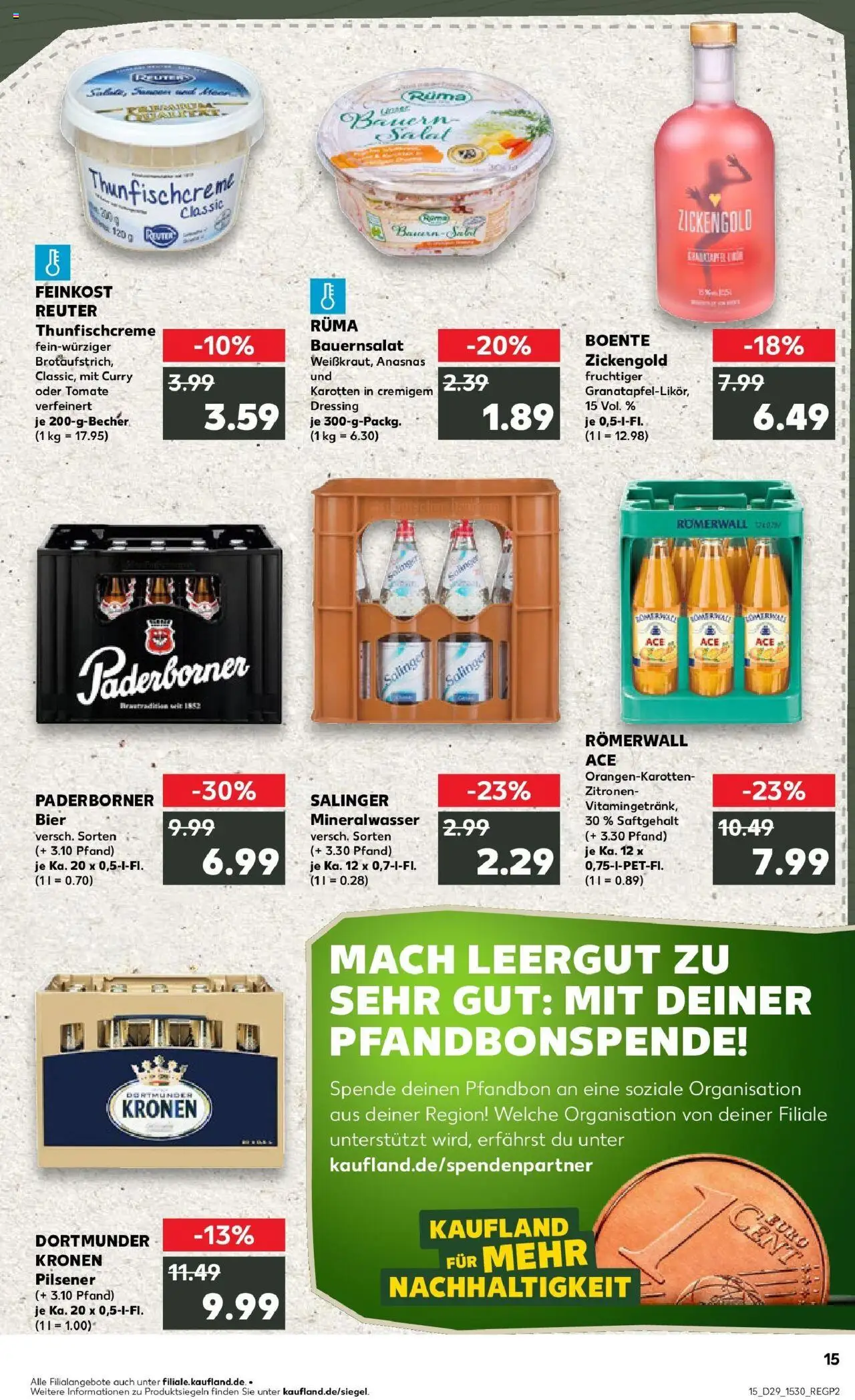 Kaufland prospekt Menden (Sauerland)	 - gültig ab dem 16.07.2025 | Seite: 2 | Produkte: Bier, Dressing, Salat, Zitronen