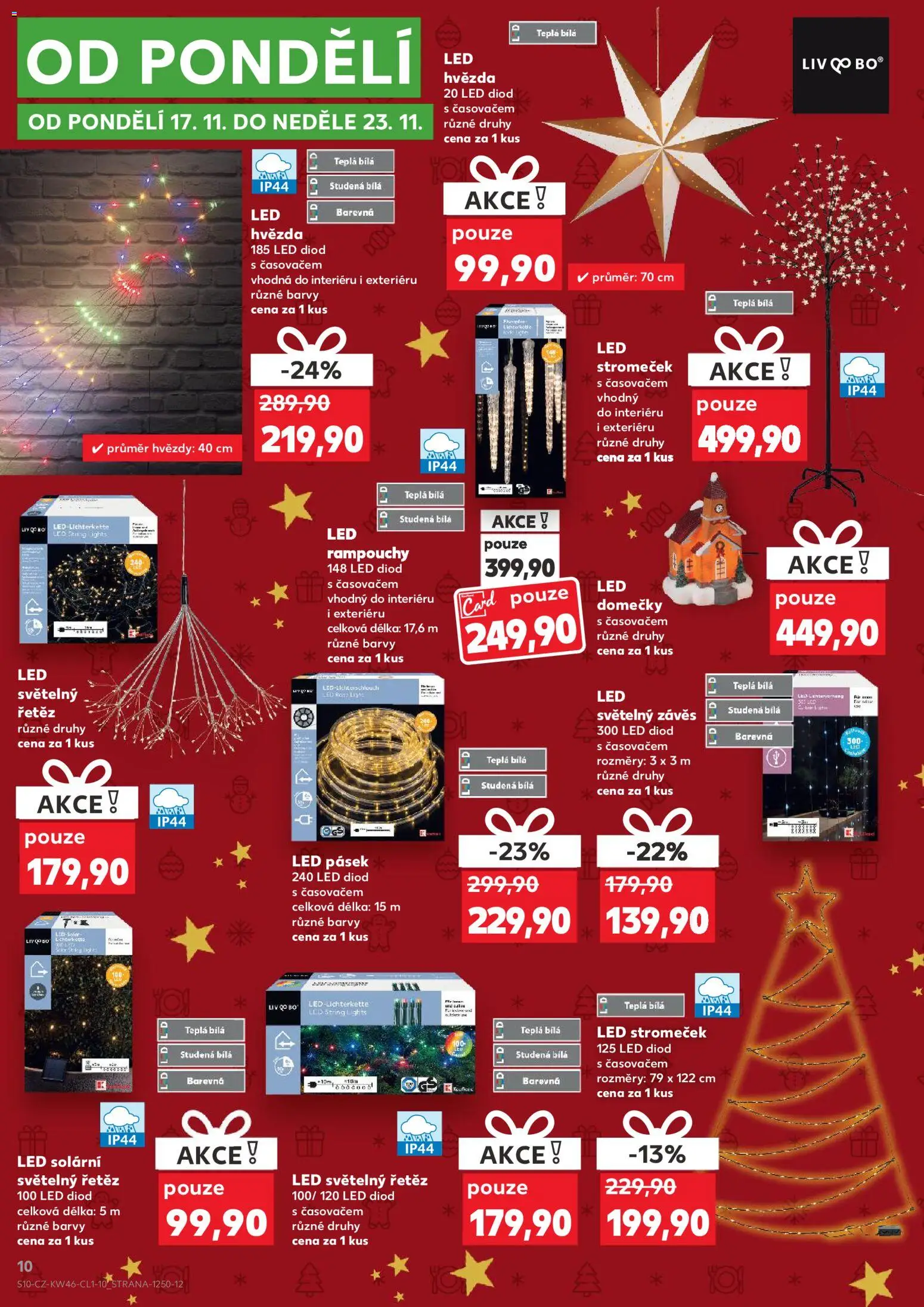 Kaufland leták - Praha 8 od 12.11.2025 | Strana: 10 | Produkty: Závěs, LED pásek, Barvy, LED