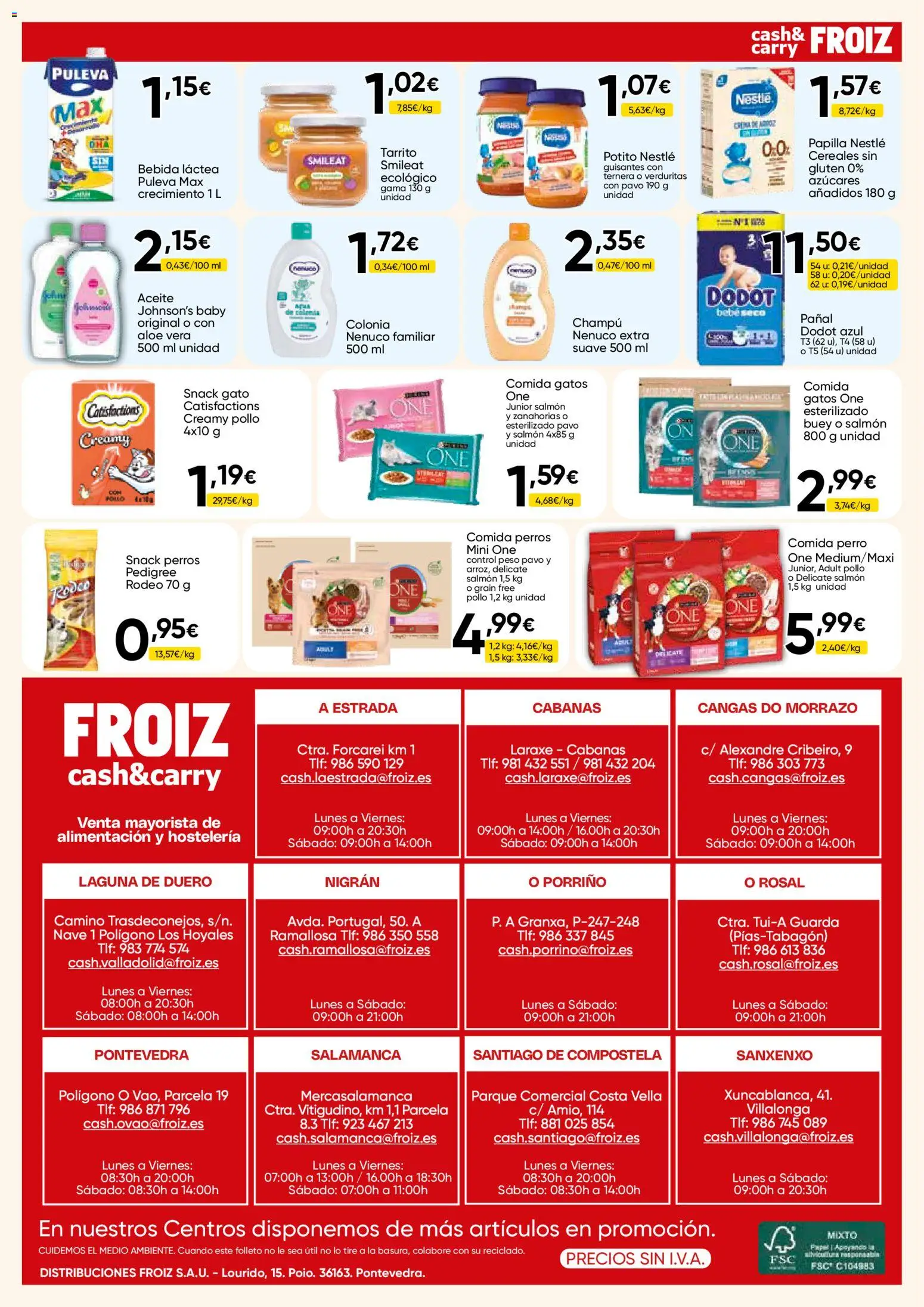 Froiz - Folleto Cash │ válido desde el 25.03.2026 | Página: 16 | Productos: Champú, Colonia, Aceite, Cereales
