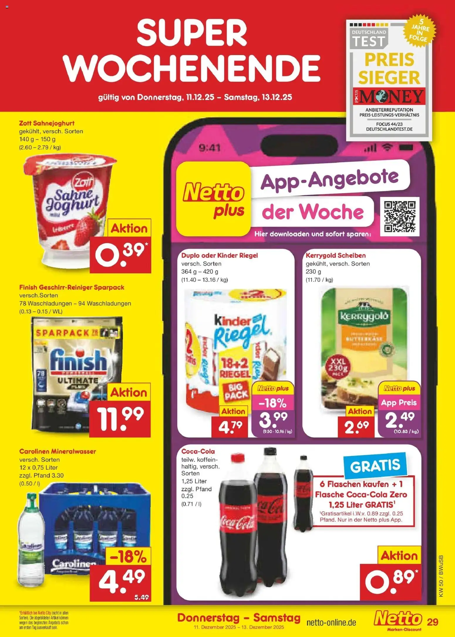 Netto Marken-Discount prospekt Stemwede-Dielingen	 – gültig ab 08.12.2025 | Seite: 37 | Produkte: Joghurt, Finish, Mineralwasser, Sahne