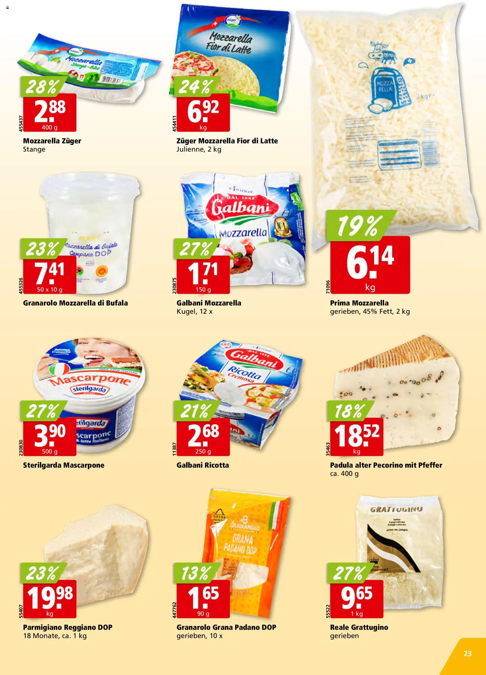 Aligro Aktionen Chavannes, Matran, Genf, Sitten – gültig ab 24.11.2025 | Seite: 23 | Produkte: Mascarpone, Pfeffer