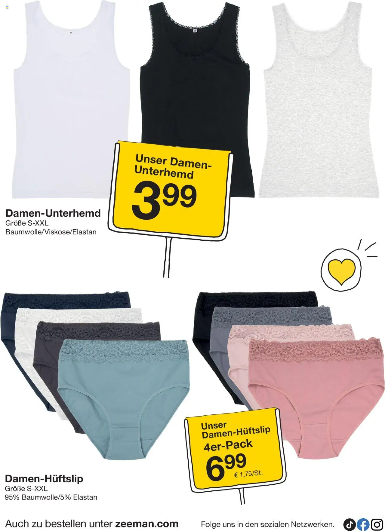 Zeeman Prospekt 	 – gültig ab 27.09.2025 | Seite: 22 | Produkte: Unterhemd