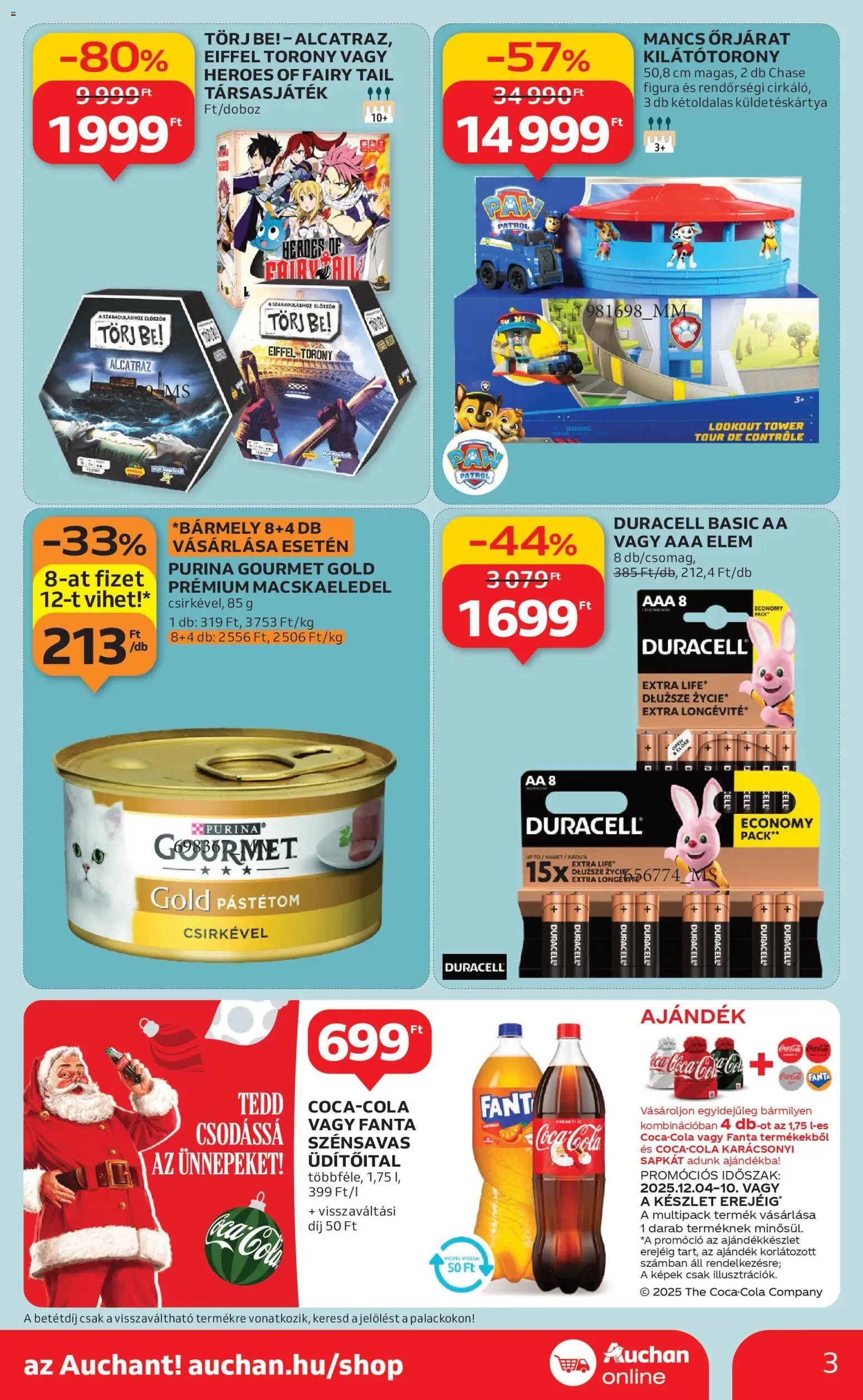 Auchan akciós ujság - amely érvényes a következő dátumtól: 04.12.2025 | Oldal: 3