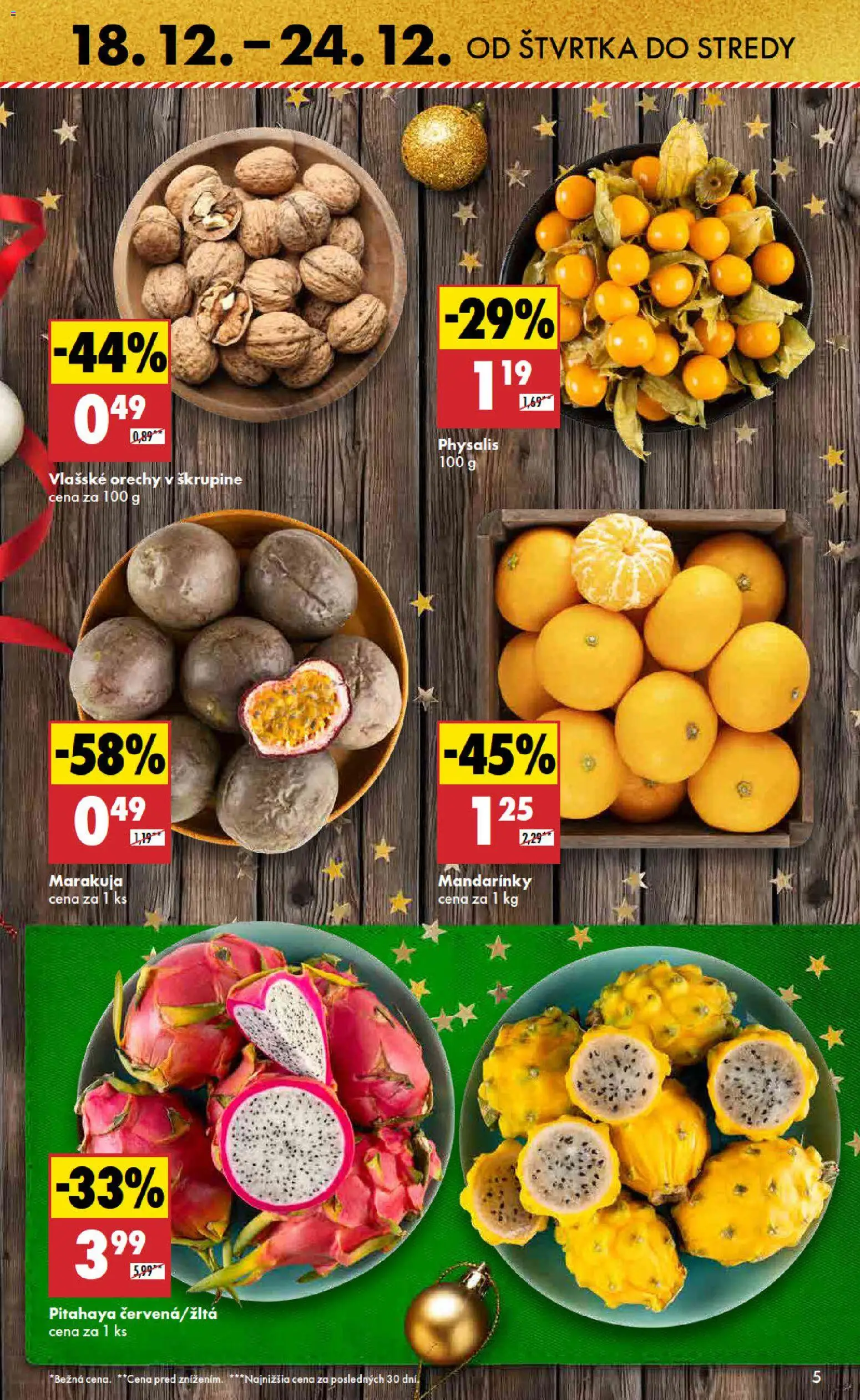 Nové Biedronka akcie – leták je platný od 18.12.2025 | Strana: 5 | Produkty: Mandarinky, Orechy, Vlašské orechy