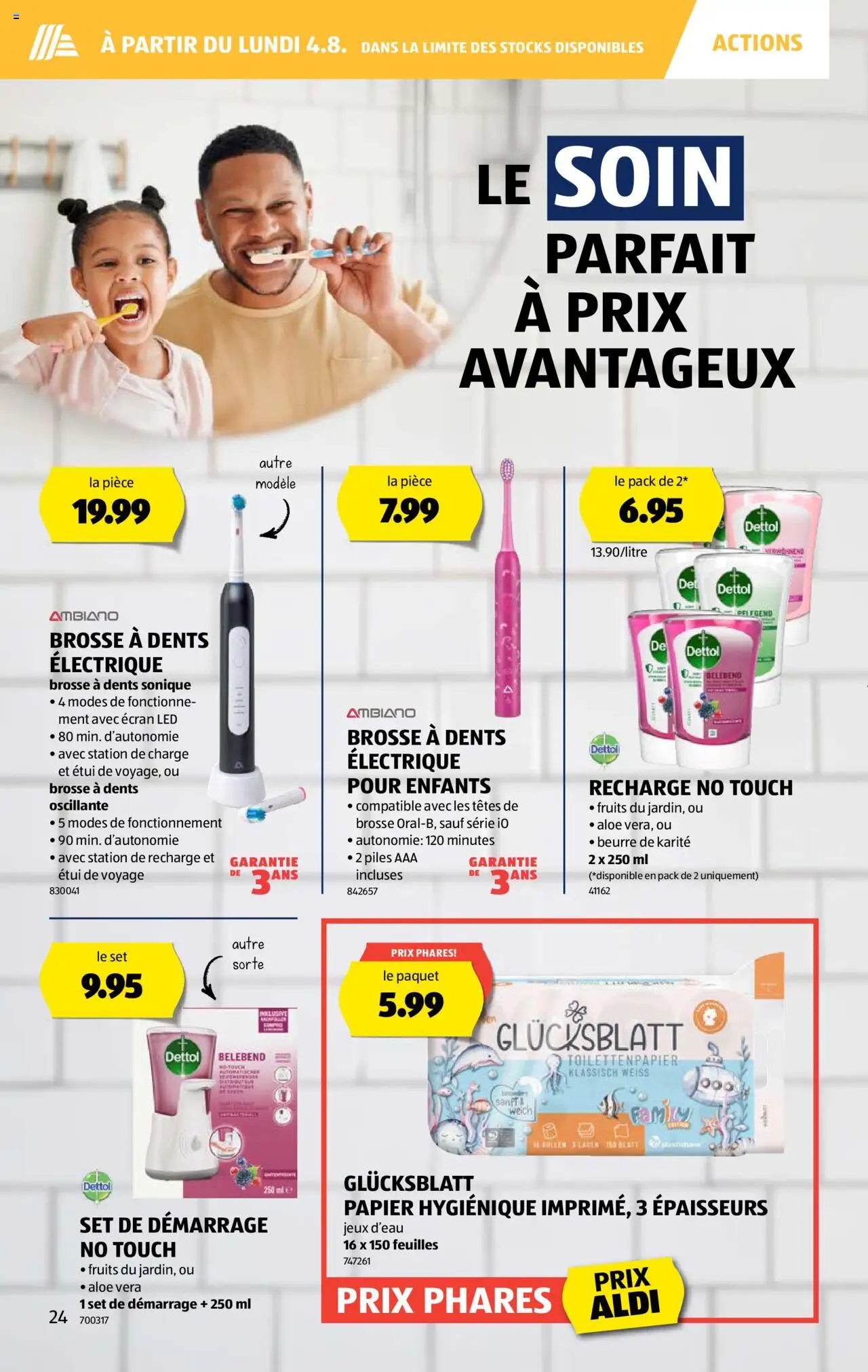 Aldi Prospectus ab 31.07.2025 | Seite: 24 | Produkte: Toilettenpapier