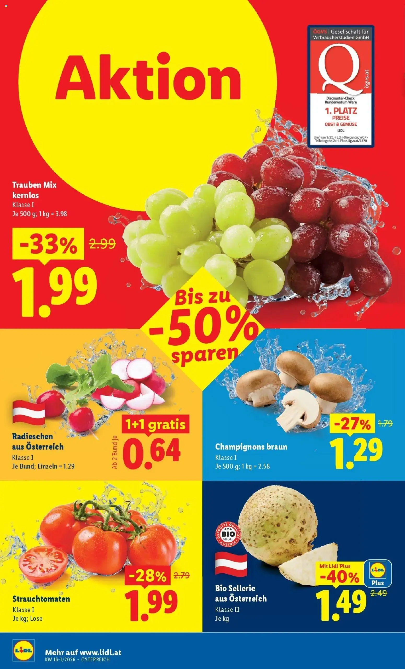 Lidl Flugblatt - Wien, Langenzersdorf, Zwettl gültig ab 08.04.2026 | Seite: 37 | Produkte: Gemüse, Obst