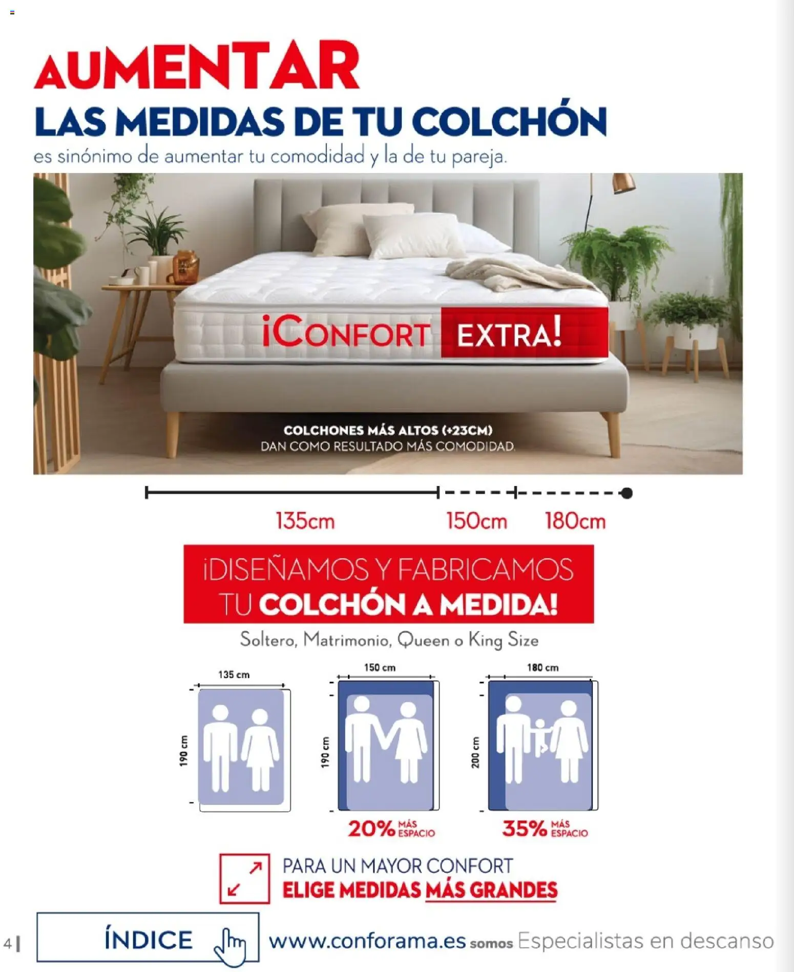 Conforama - Guía de Descanso 2026 │ válido desde el 05.02.2026 | Página: 4 | Productos: Colchon