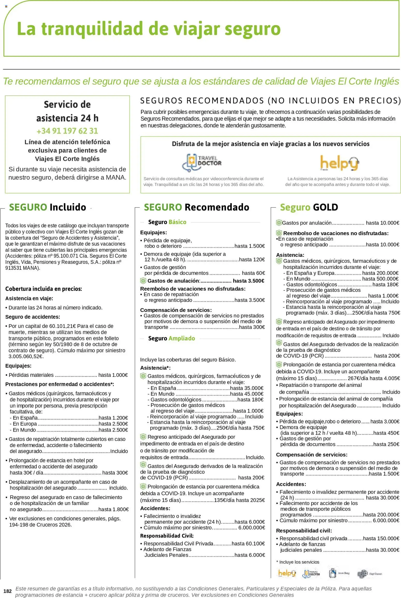 Viajes El Corte Inglés Cruceros marítimos │ válido desde el 01.01.2026 | Página: 183 | Productos: Té