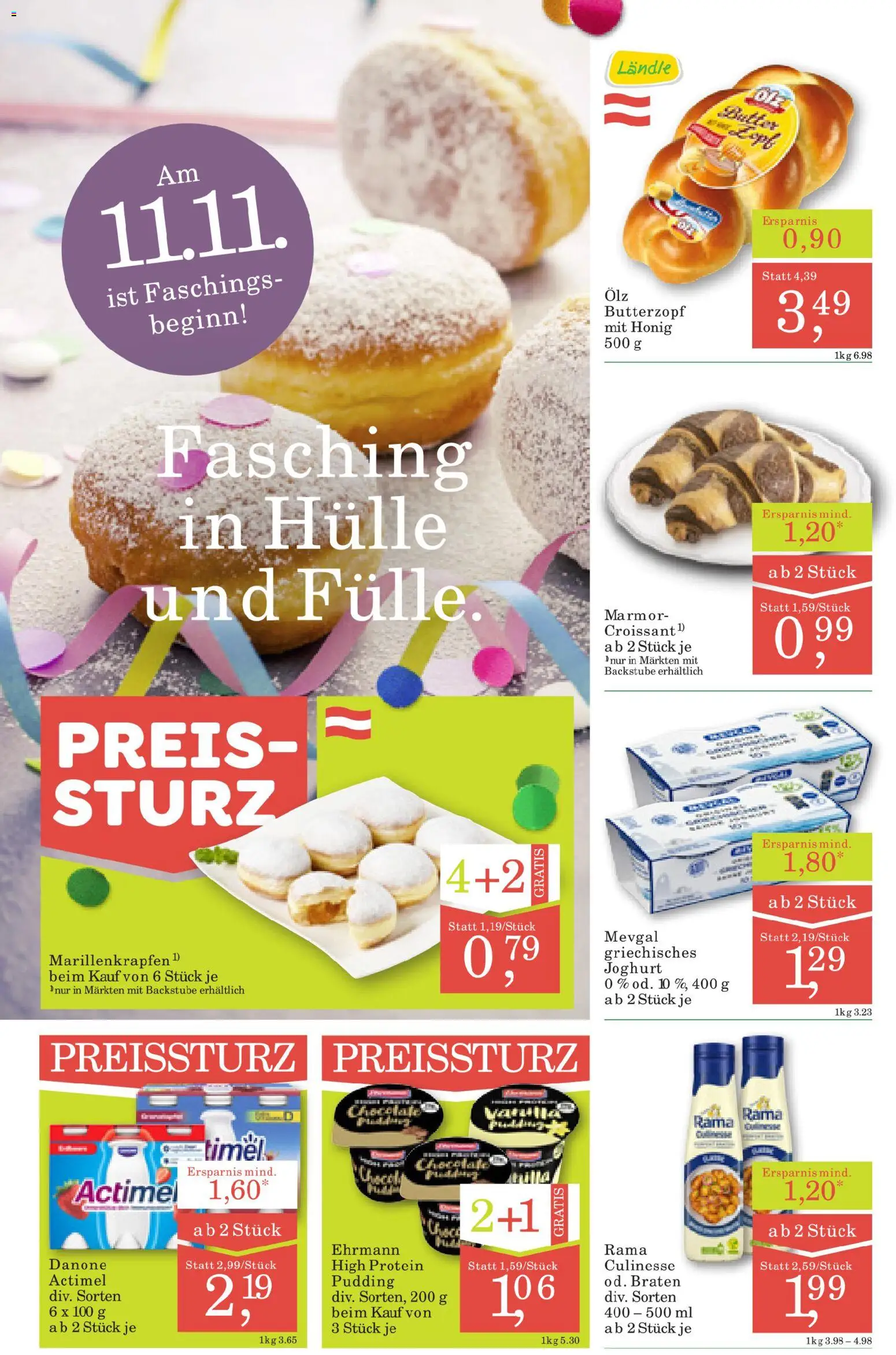 ADEG Vorarlberg gültig ab 06.11.2025 | Seite: 2 | Produkte: Hülle, Butter, Joghurt