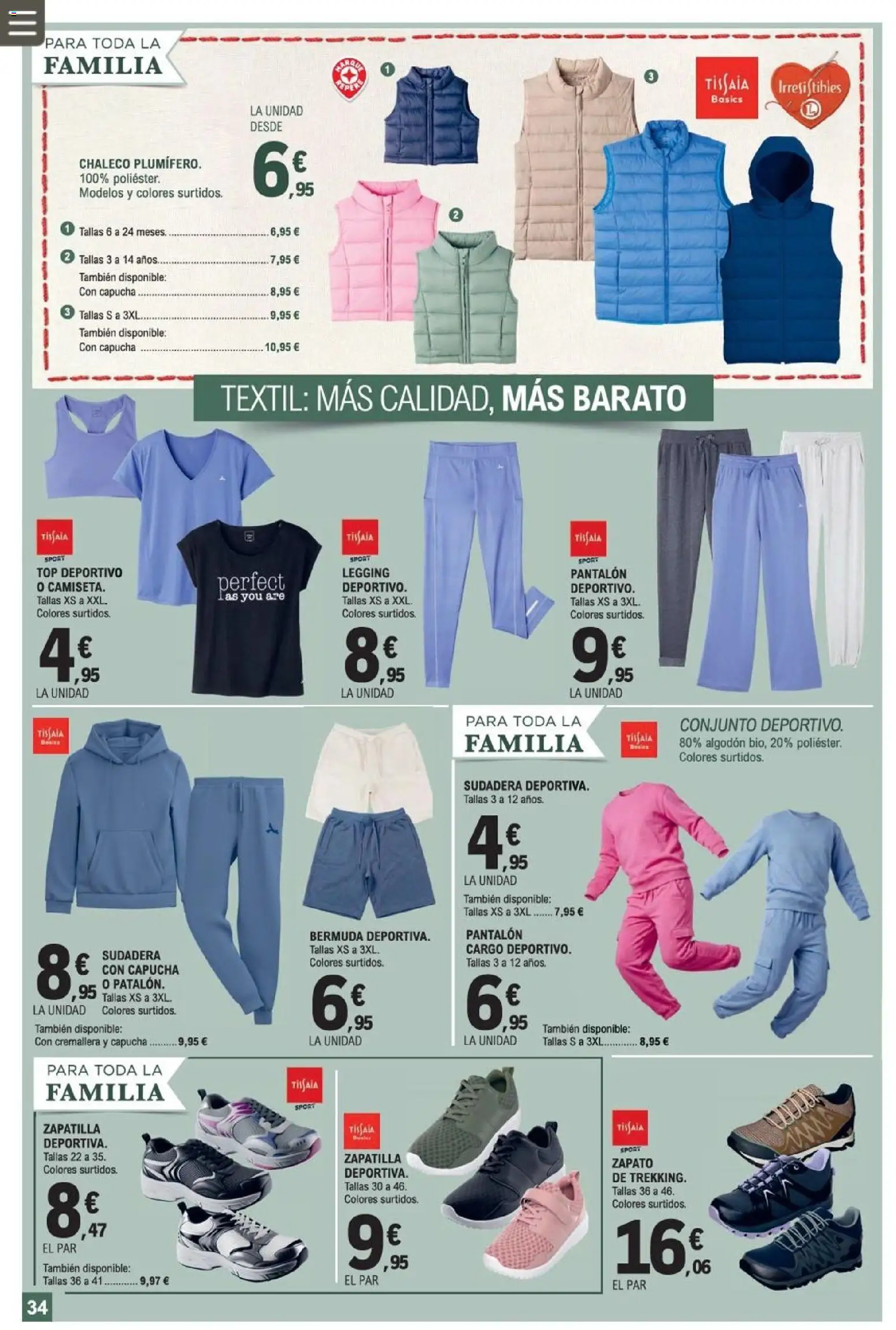 E.Leclerc folleto │ válido desde el 08.04.2026 | Página: 34 | Productos: Sudadera, Chaleco
