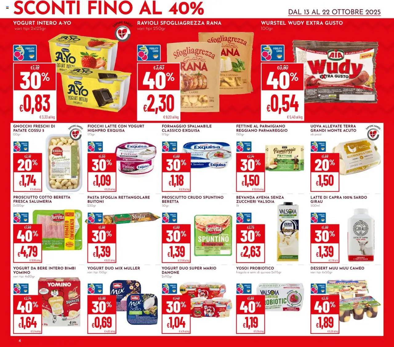 Volantino Pan del 13.10.2025 | Pagina: 4 | Prodotti: Yogurt, Patate, Latte, Terra