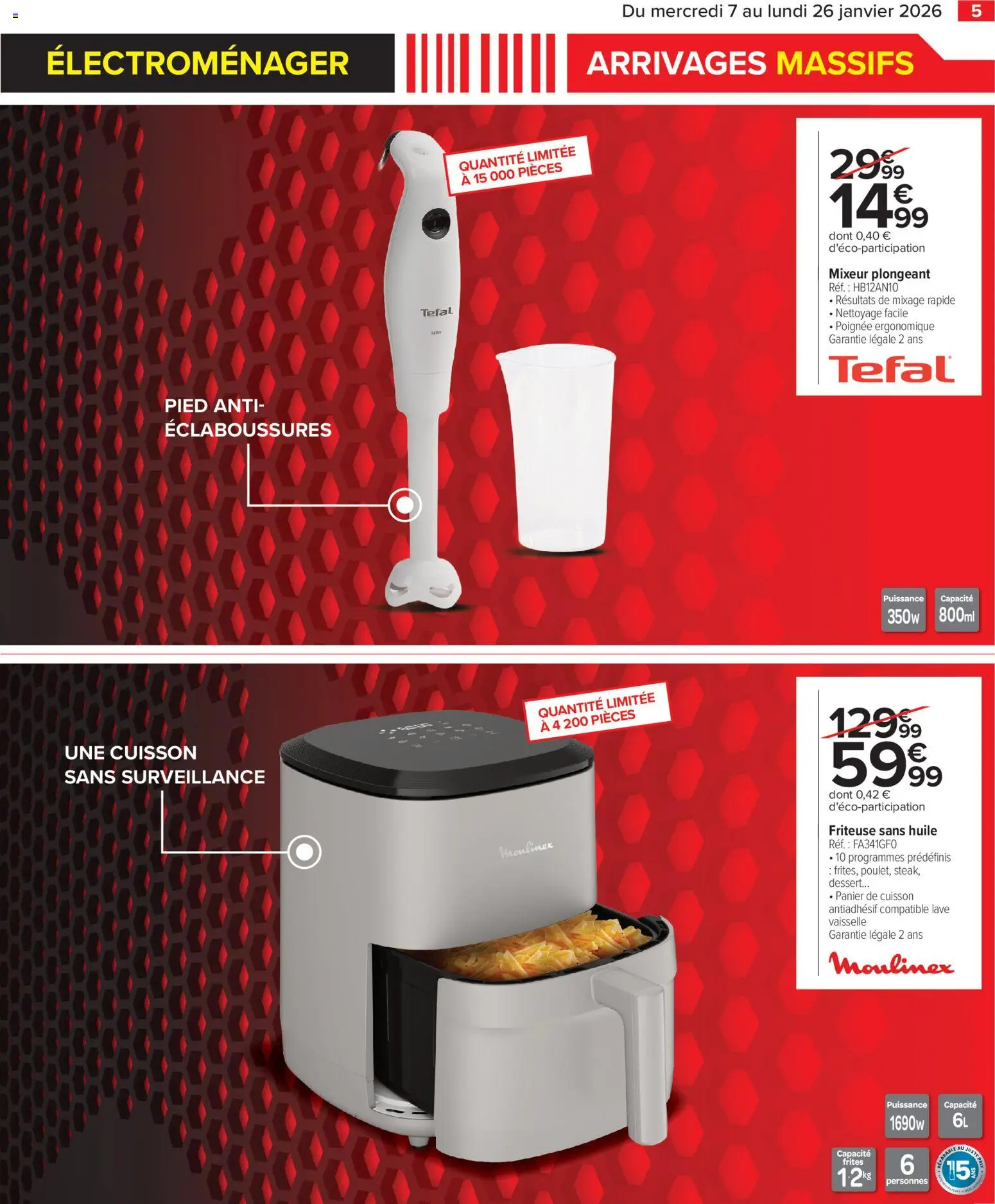 {H1} | Page: 7 | Produits: Frites, Tefal, Panier, Huile