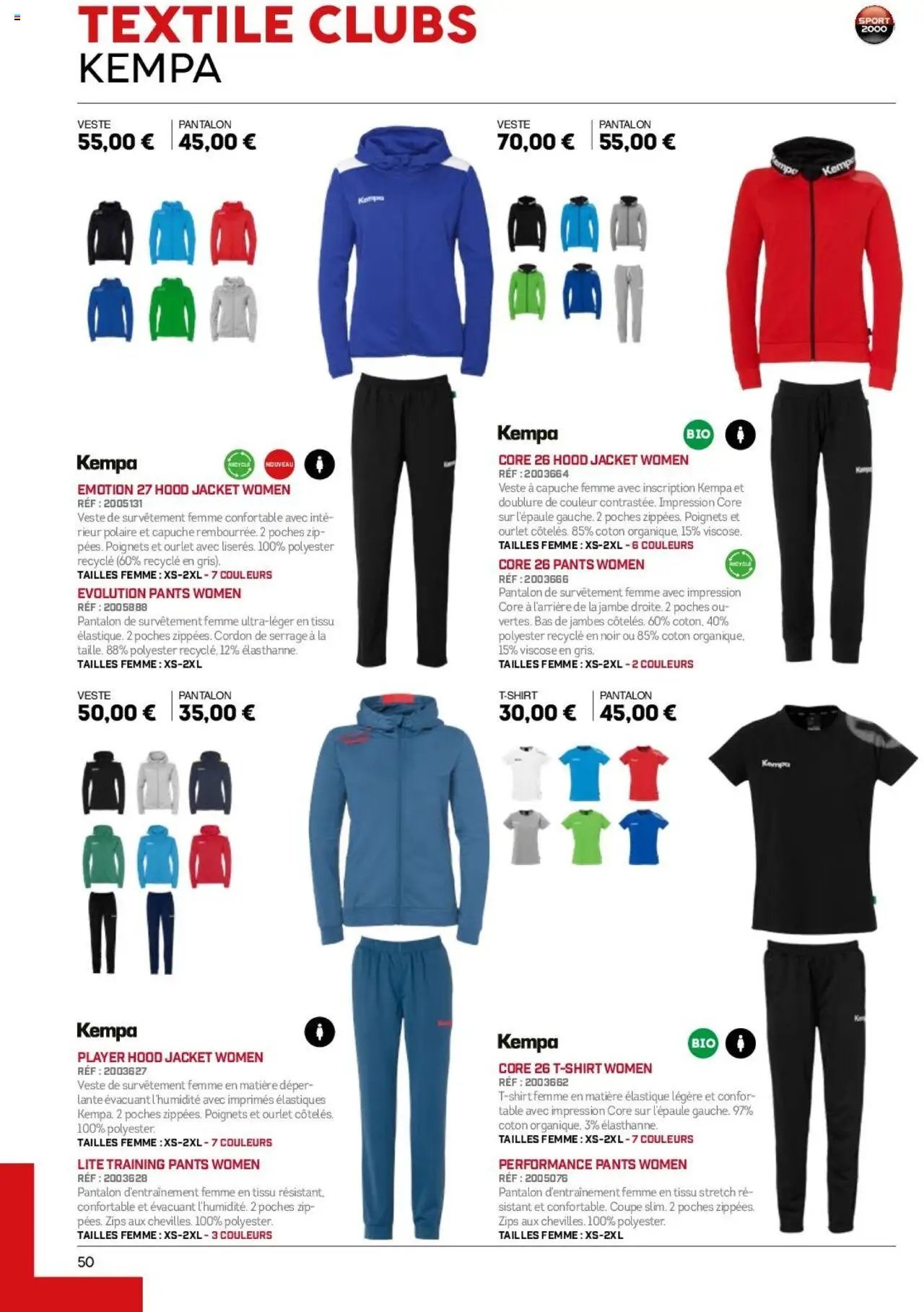 {H1} | Page: 50 | Produits: Coton, Table, Veste, Pantalon