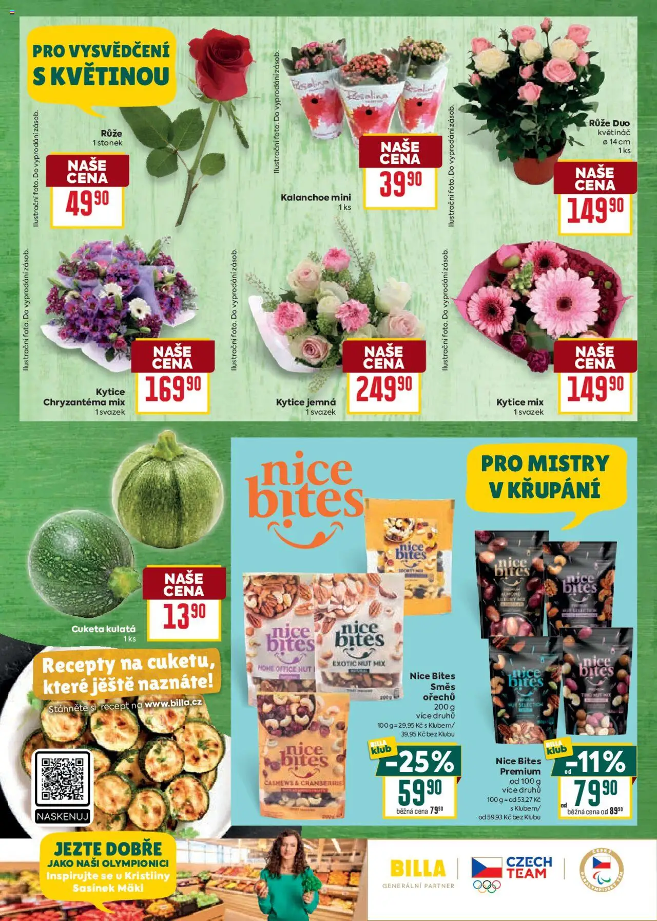 Billa Velký leták od 25.06.2025 | Strana: 3 | Produkty: Kalanchoe, Směs ořechů, Kytice, Květináč