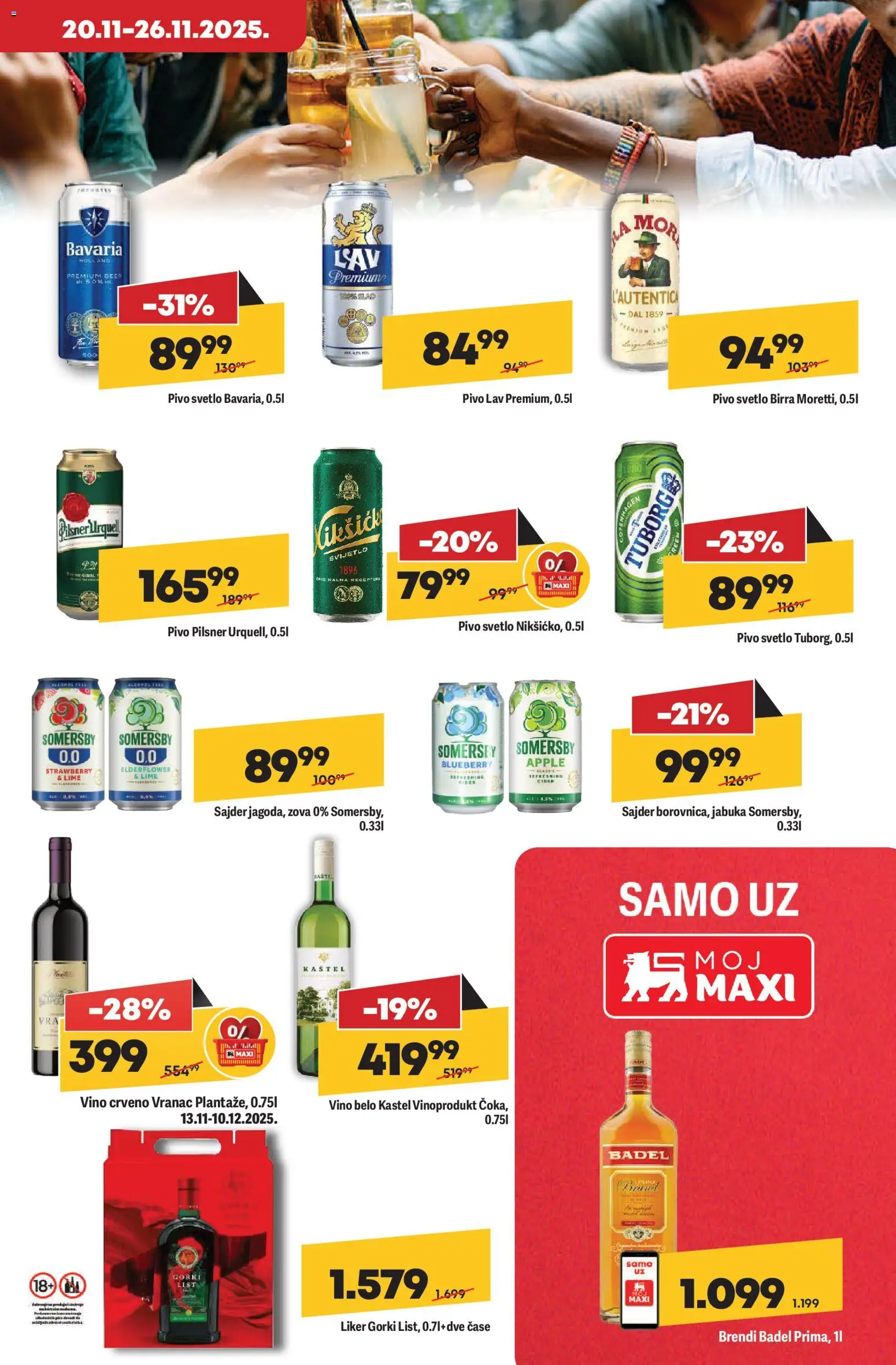 Maxi katalog - važi od 20.11.2025 | Strana: 19 | Proizvode: Tuborg, Cider, Somersby, Pivo