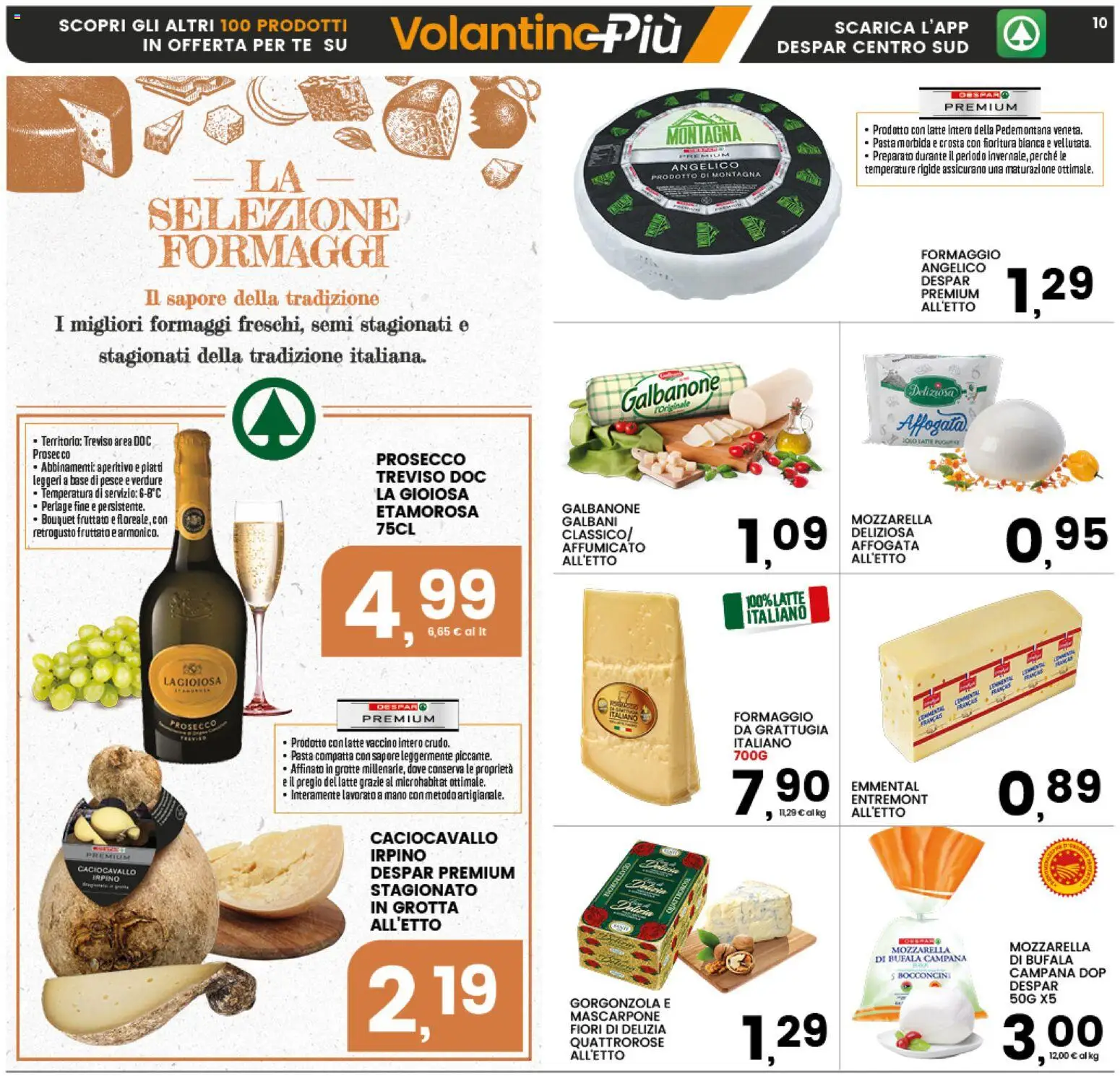 Volantino Interspar del 20.04.2026 | Pagina: 10 | Prodotti: Prosecco, Mascarpone, Gorgonzola, Aperitivo
