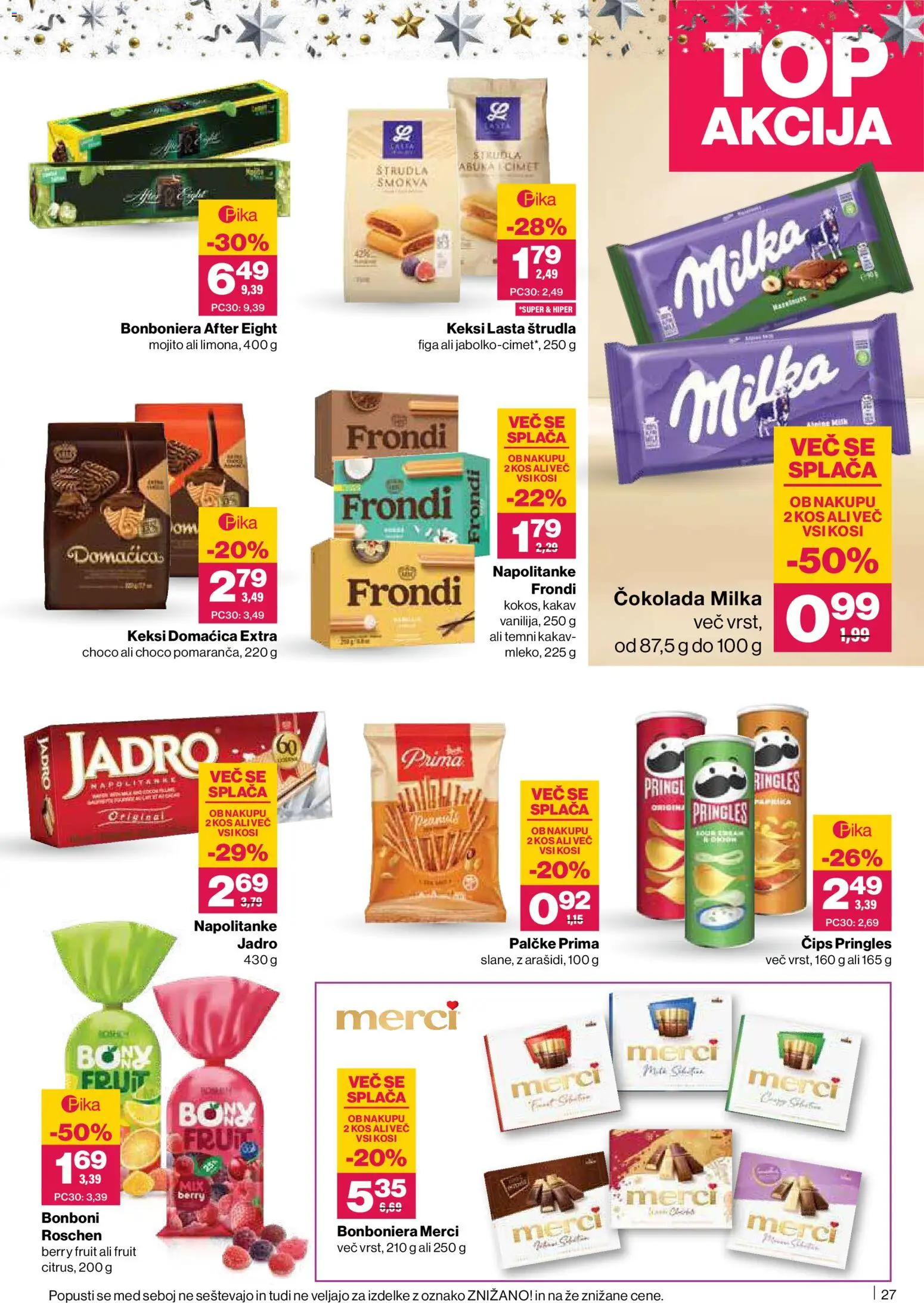 Novi Mercator katalog ponudbe – veljaven od 04.12.2025 | Stran: 27 | Izdelki: Bonboni, Kos, Kakav, Cokolada