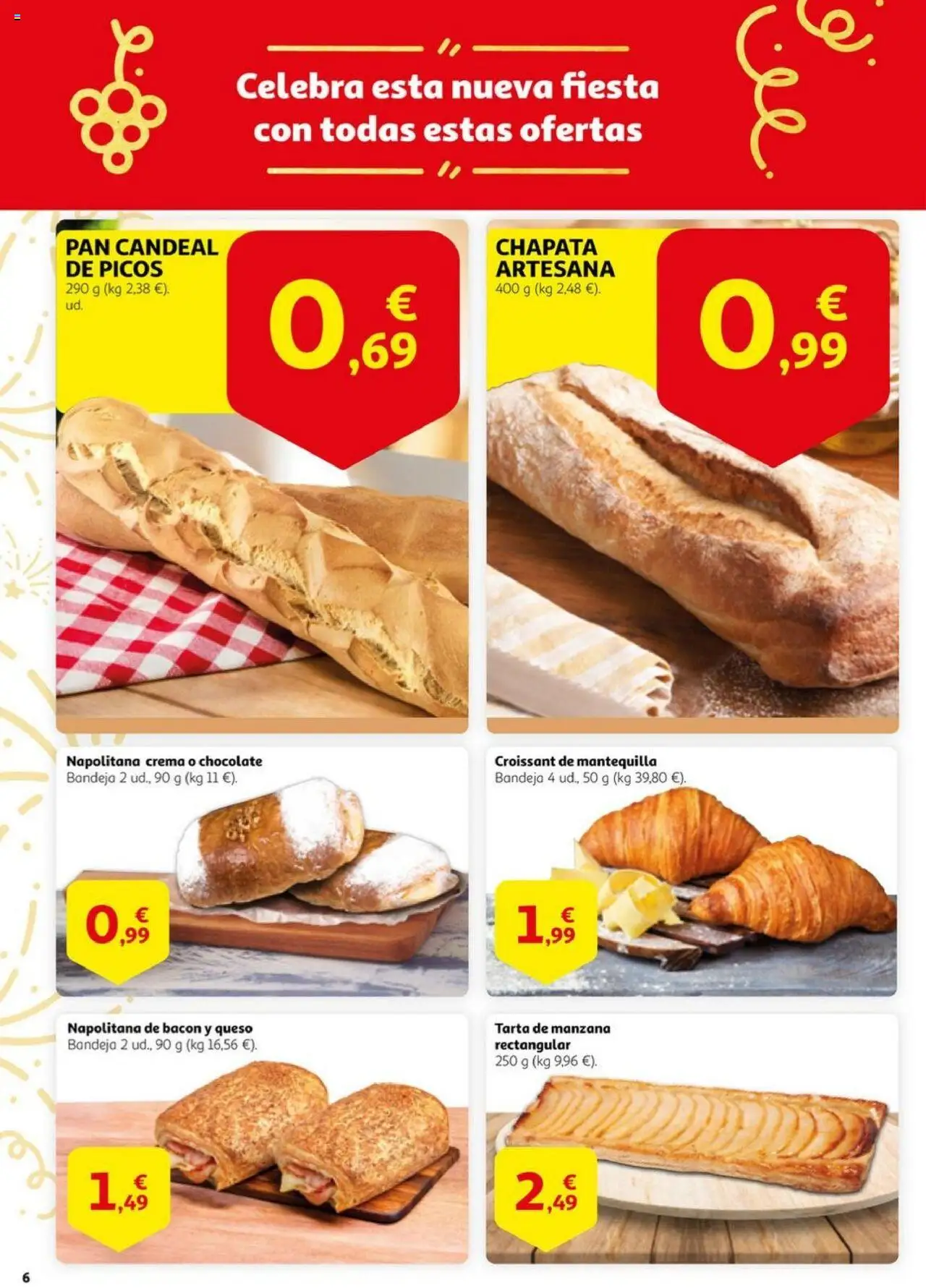 Alcampo - SM Arroyomolinos  │ válido desde el 03.06.2025 | Página: 6 | Productos: Pan, Chocolate, Manzana, Συσκευή ροής