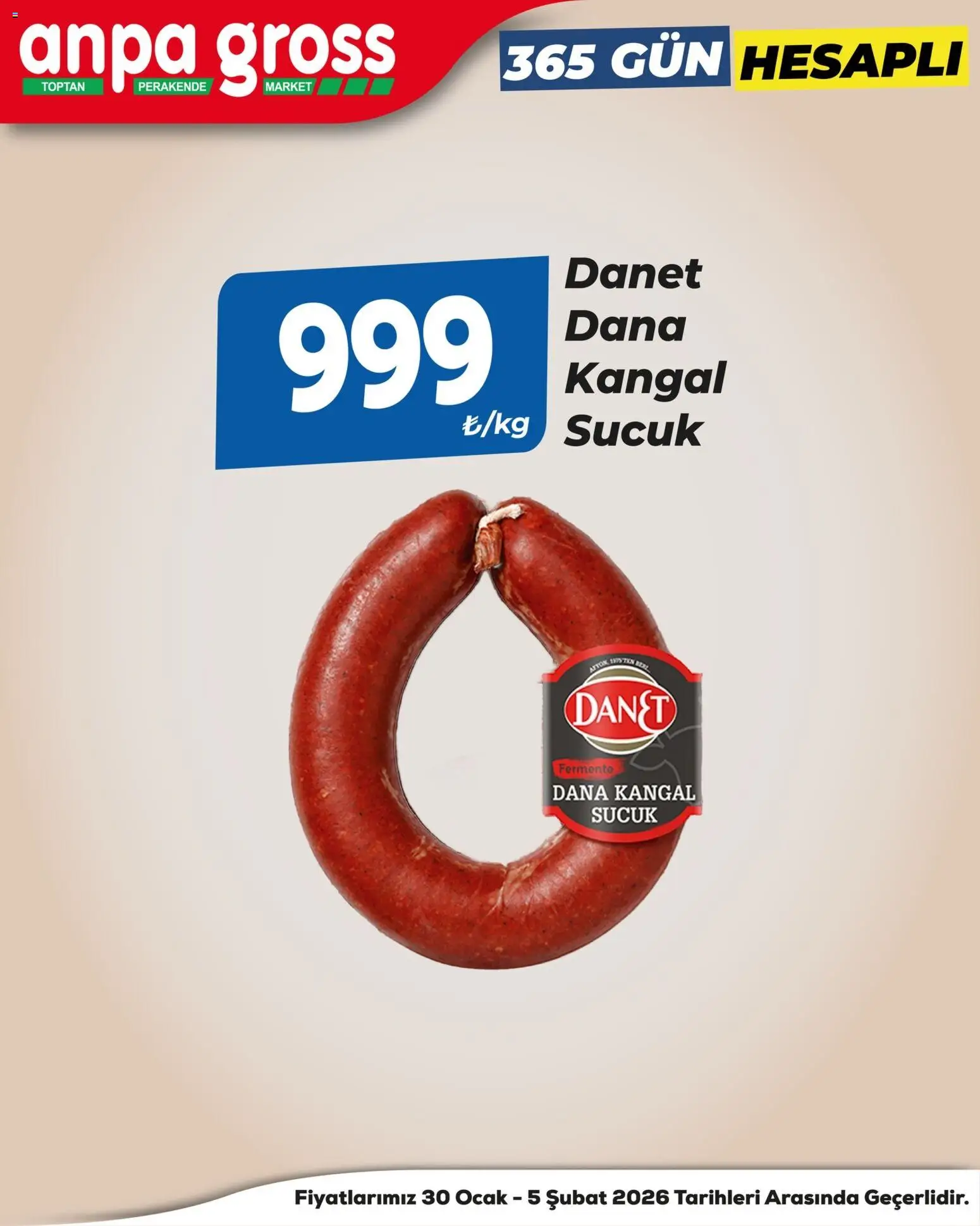 Anpa Gross Katalog - 30.01.2026 tarihinden itibaren geçerlidir | Sayfa: 7 | Ürünler: Ocak, Sucuk
