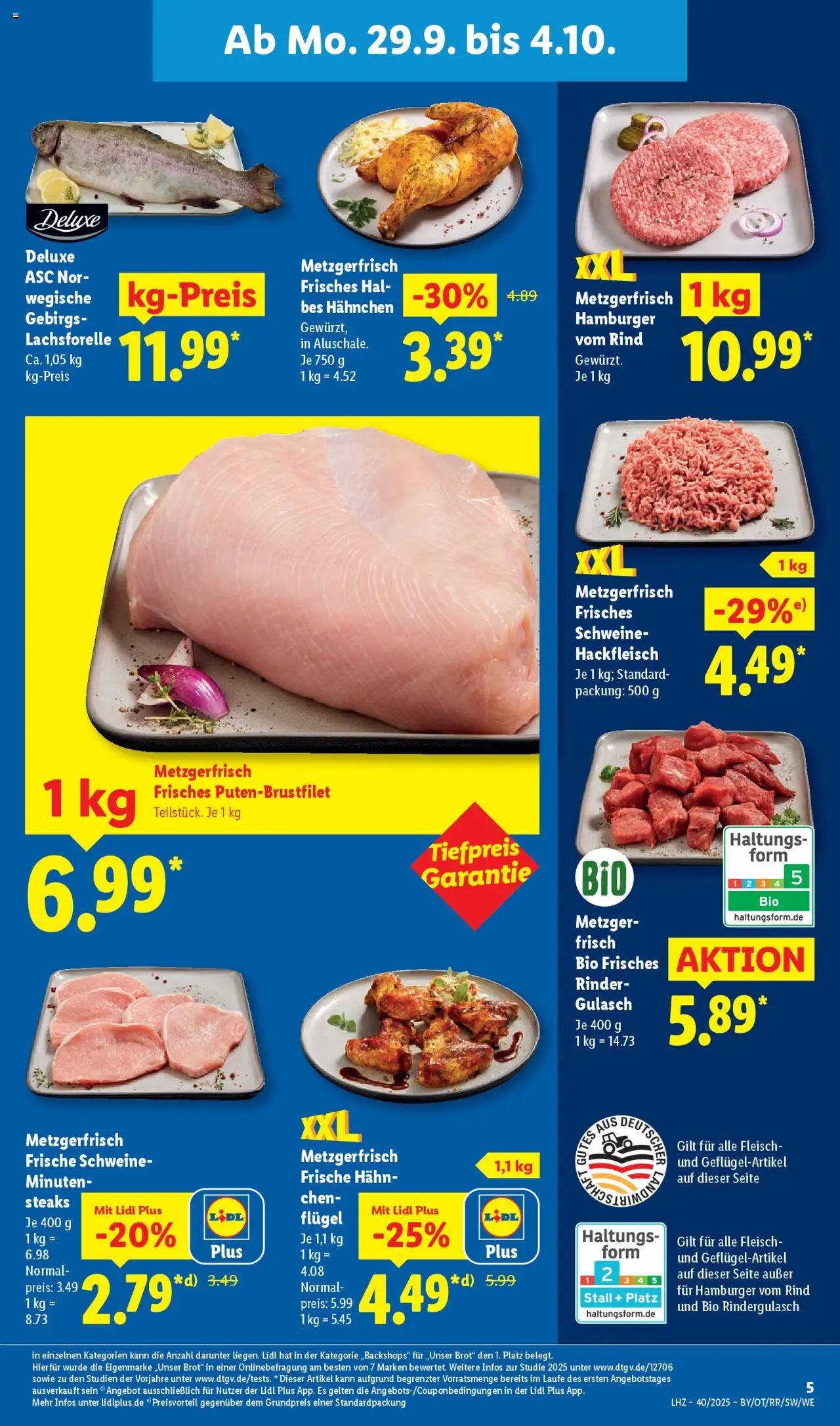 Lidl Prospekt Grimma – gültig ab 29.09.2025 | Seite: 11 | Produkte: Rindergulasch, Hahnchen, Fleisch, Hackfleisch