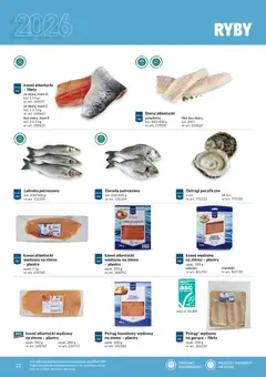 Pogląd oferty "Makro gazetka - Produktów marek własnych dla profesjonalnej Gastronomii" - ważna od 01.03.2026 | Strona: 22 | Produkty: Pstrąg, Łosoś, Dorada, Ryby