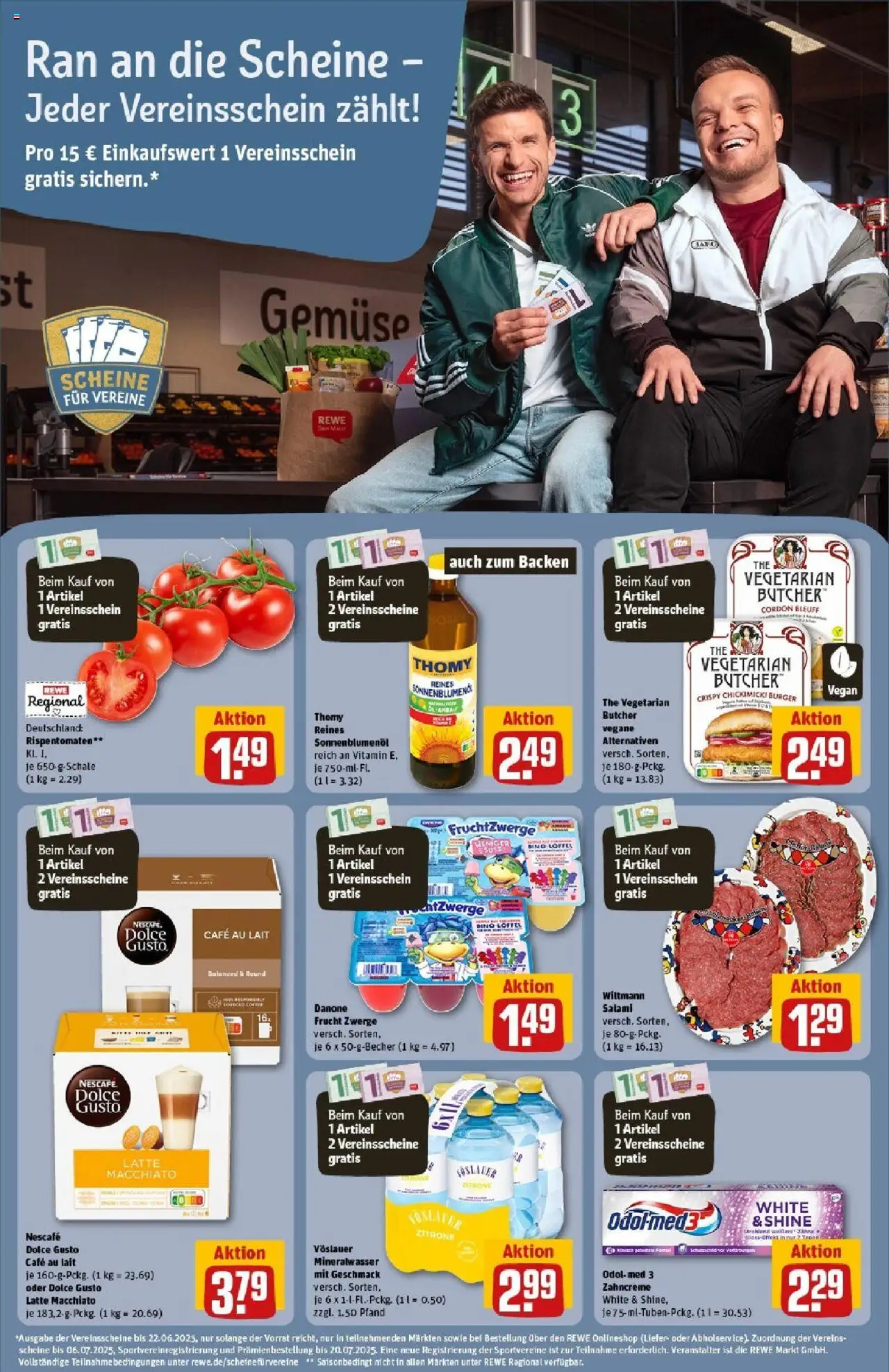 Rewe prospekt Oberwesel	 - gültig ab dem 01.06.2025 | Seite: 24 | Produkte: Sonnenblumenol, Mineralwasser, Zitrone, Salami